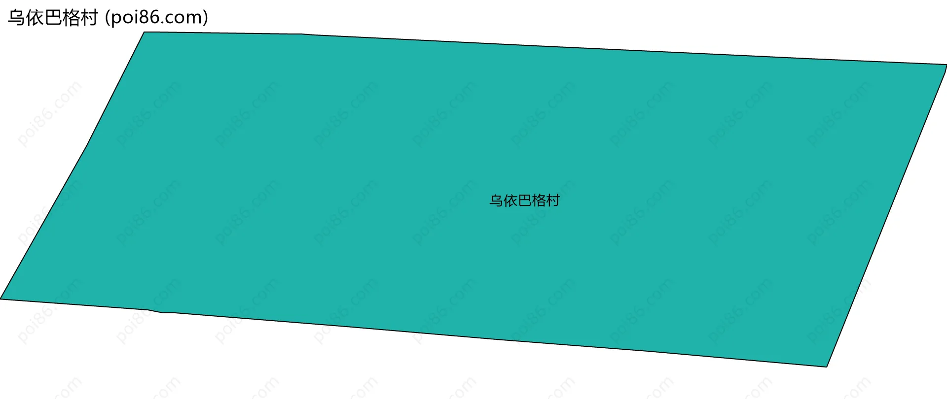 乌依巴格村边界地图