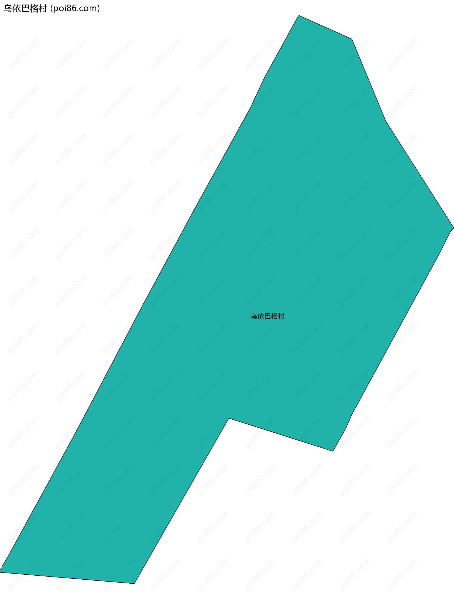 乌依巴格村边界地图