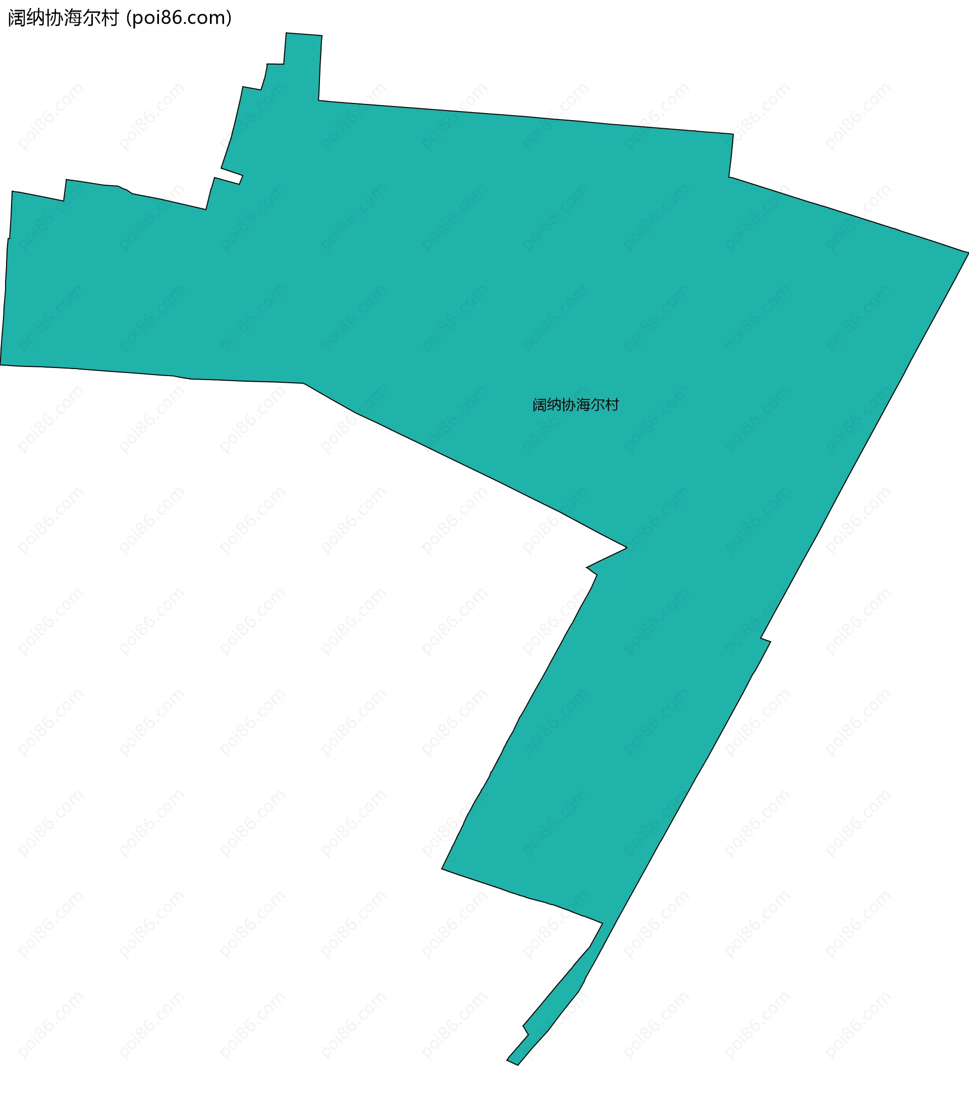 阔纳协海尔村边界地图