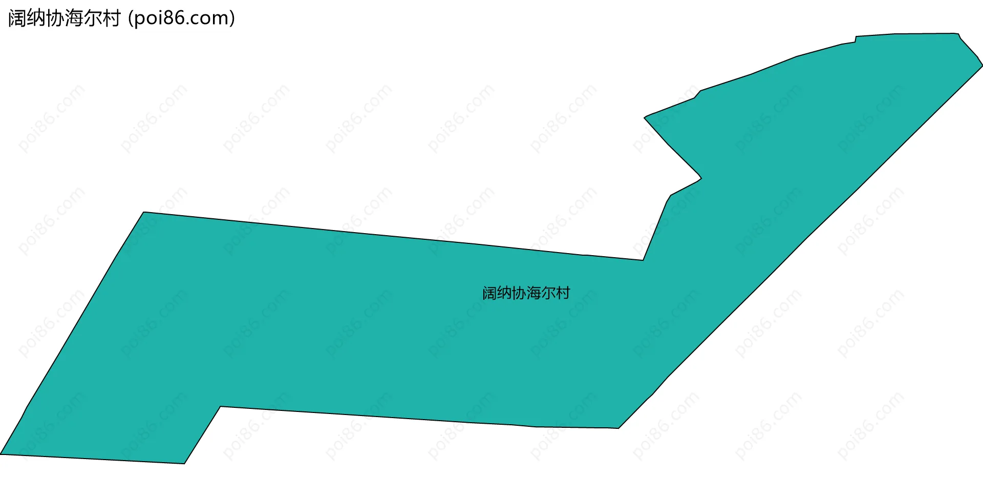 阔纳协海尔村边界地图