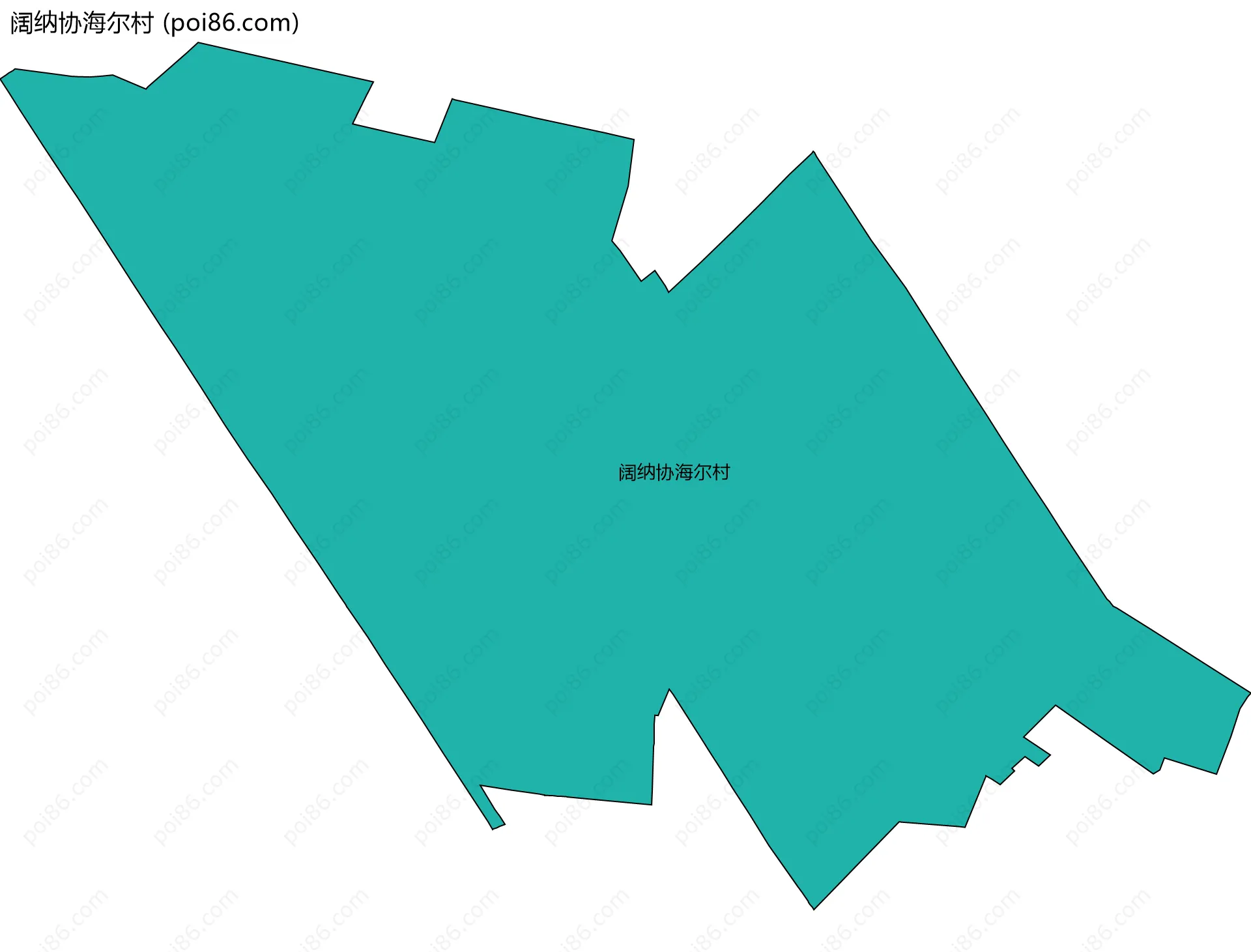阔纳协海尔村边界地图