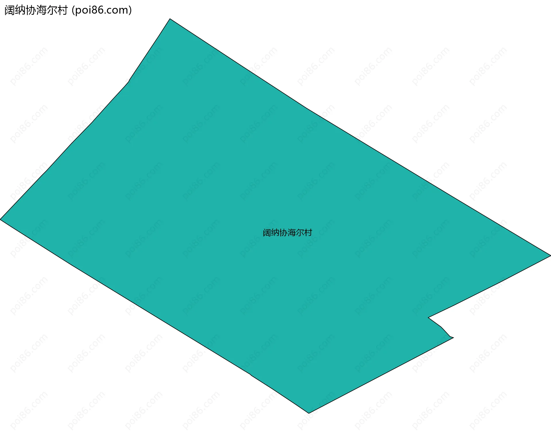 阔纳协海尔村边界地图