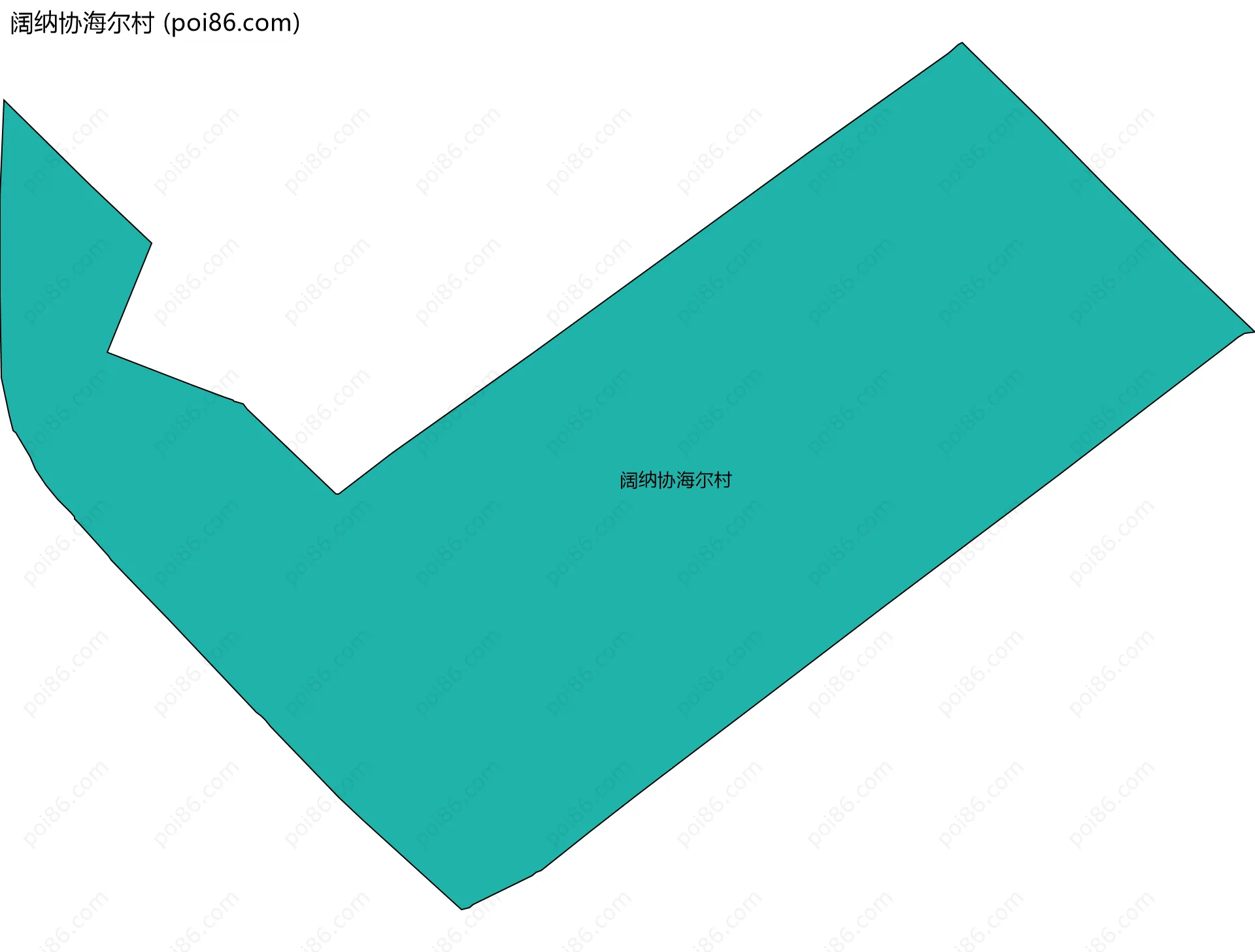 阔纳协海尔村边界地图