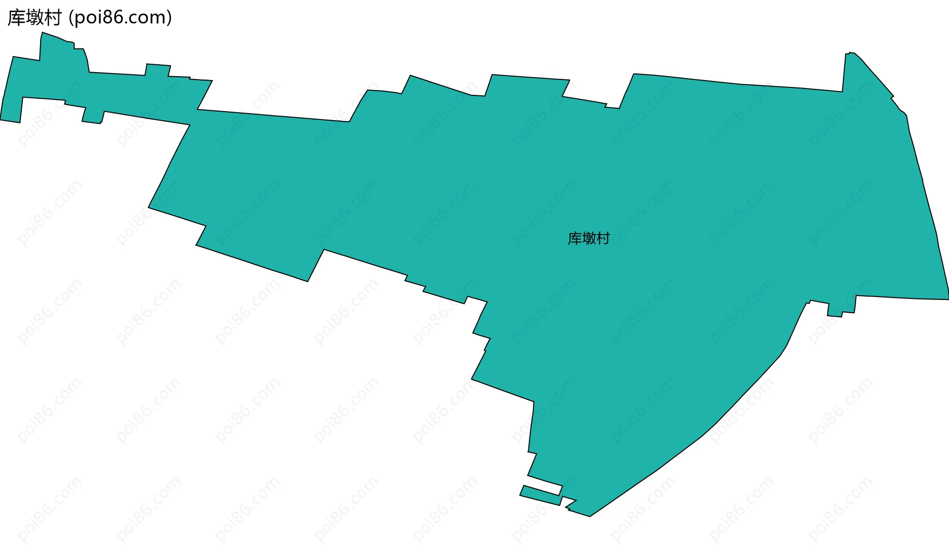 库墩村边界地图