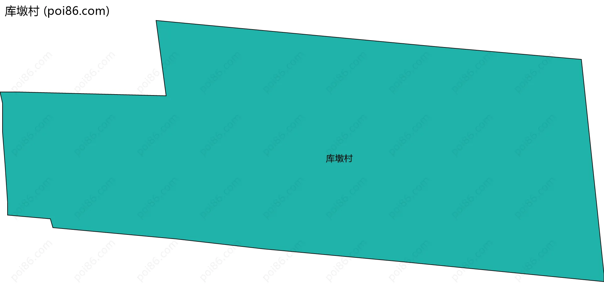 库墩村边界地图