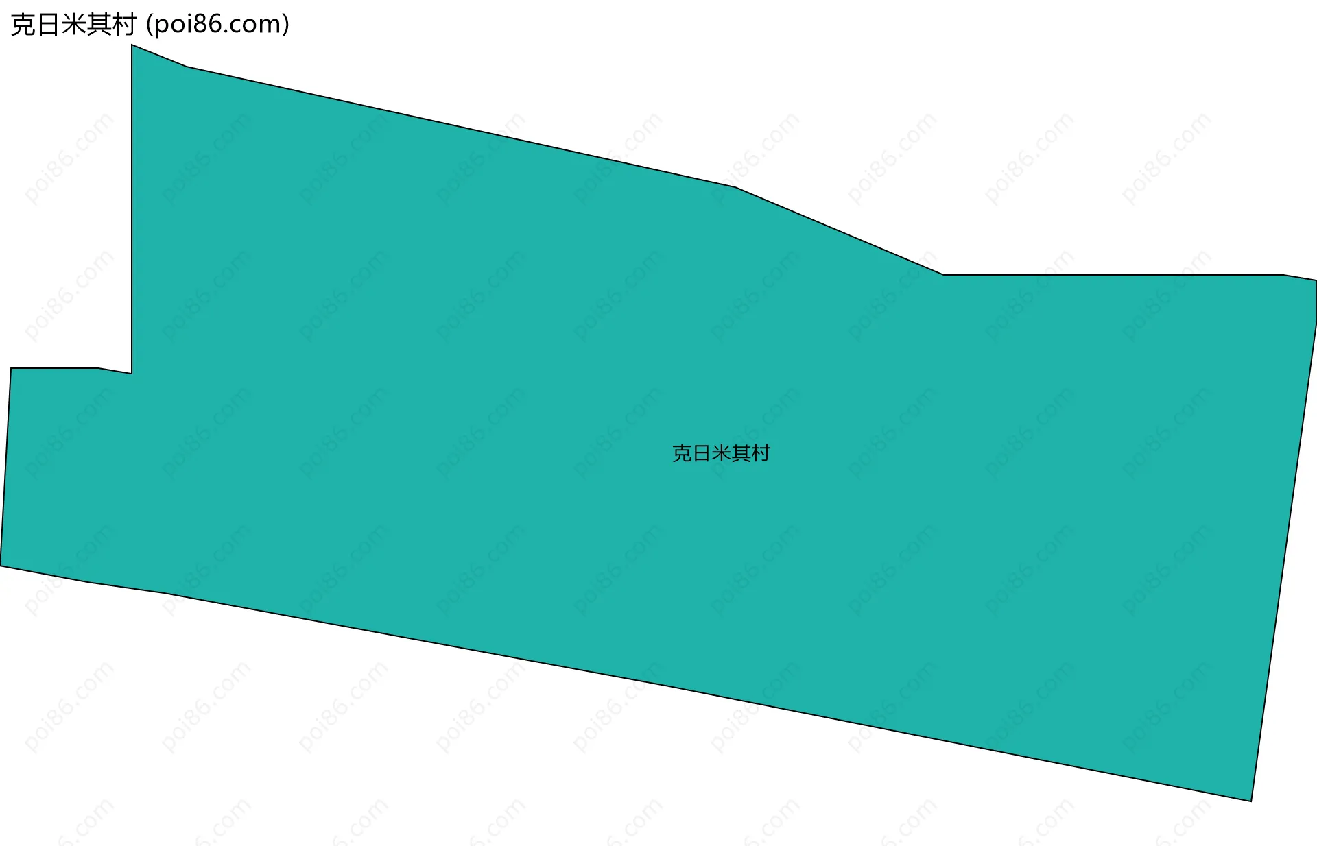克日米其村边界地图
