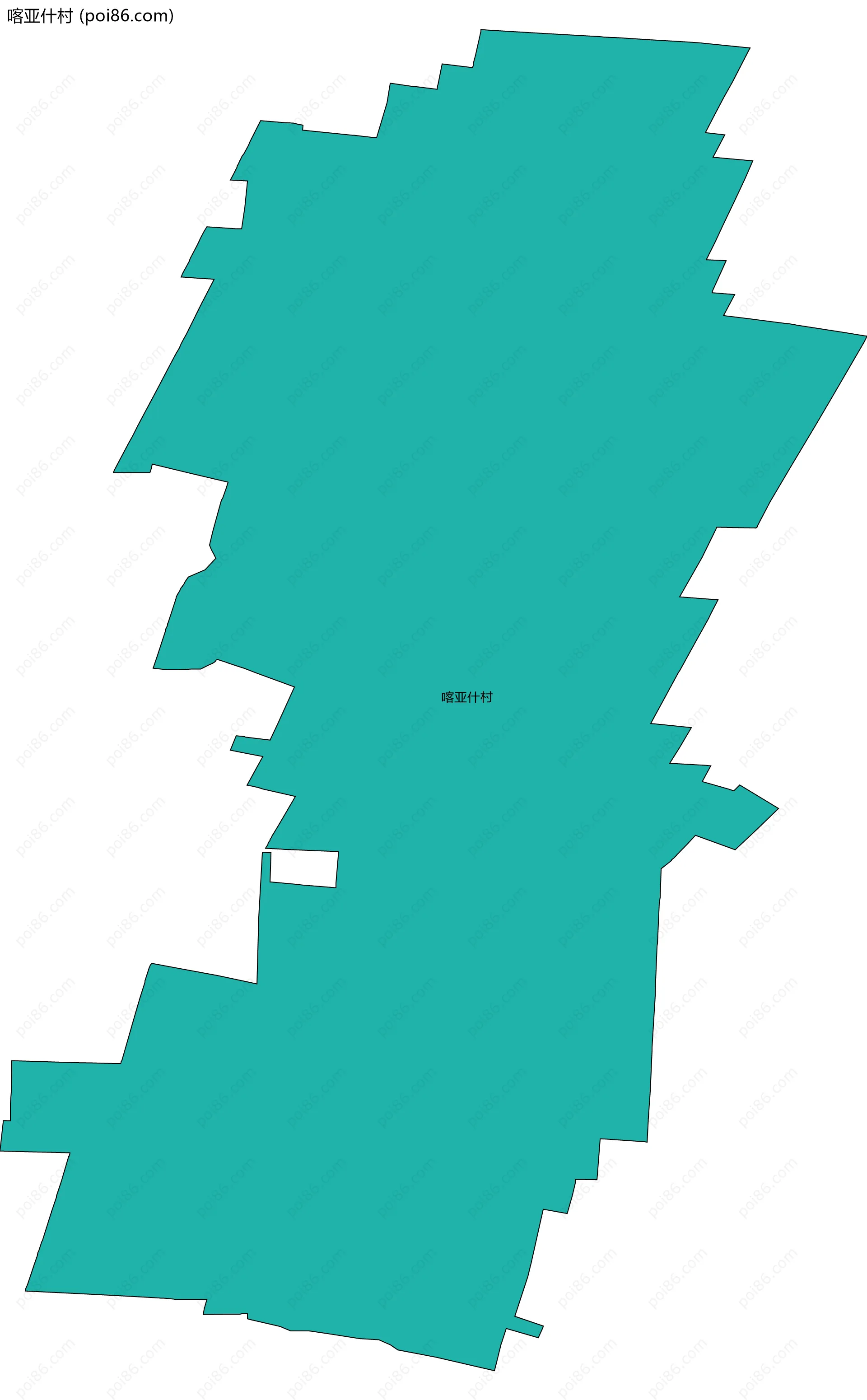 喀亚什村边界地图