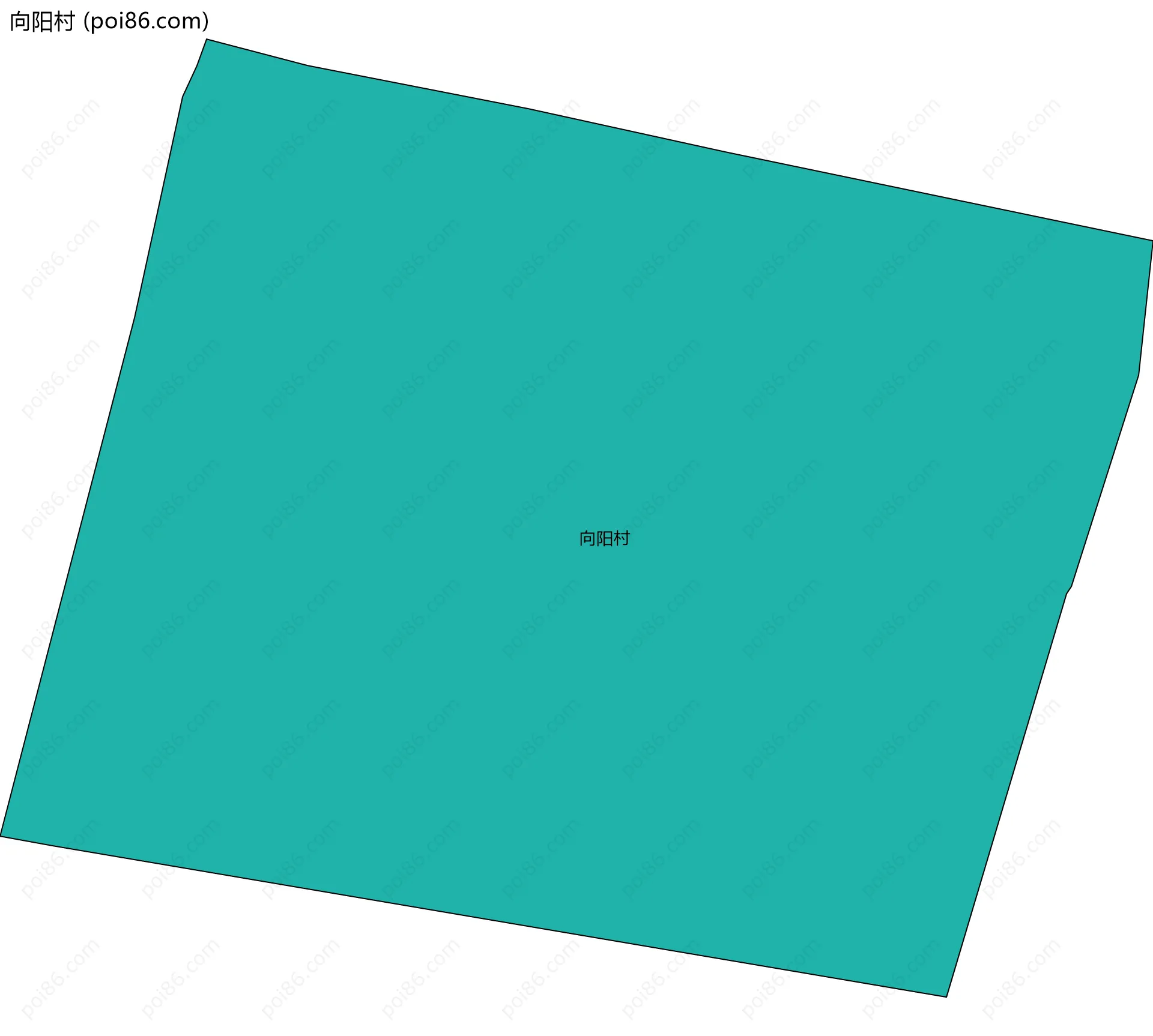 向阳村边界地图