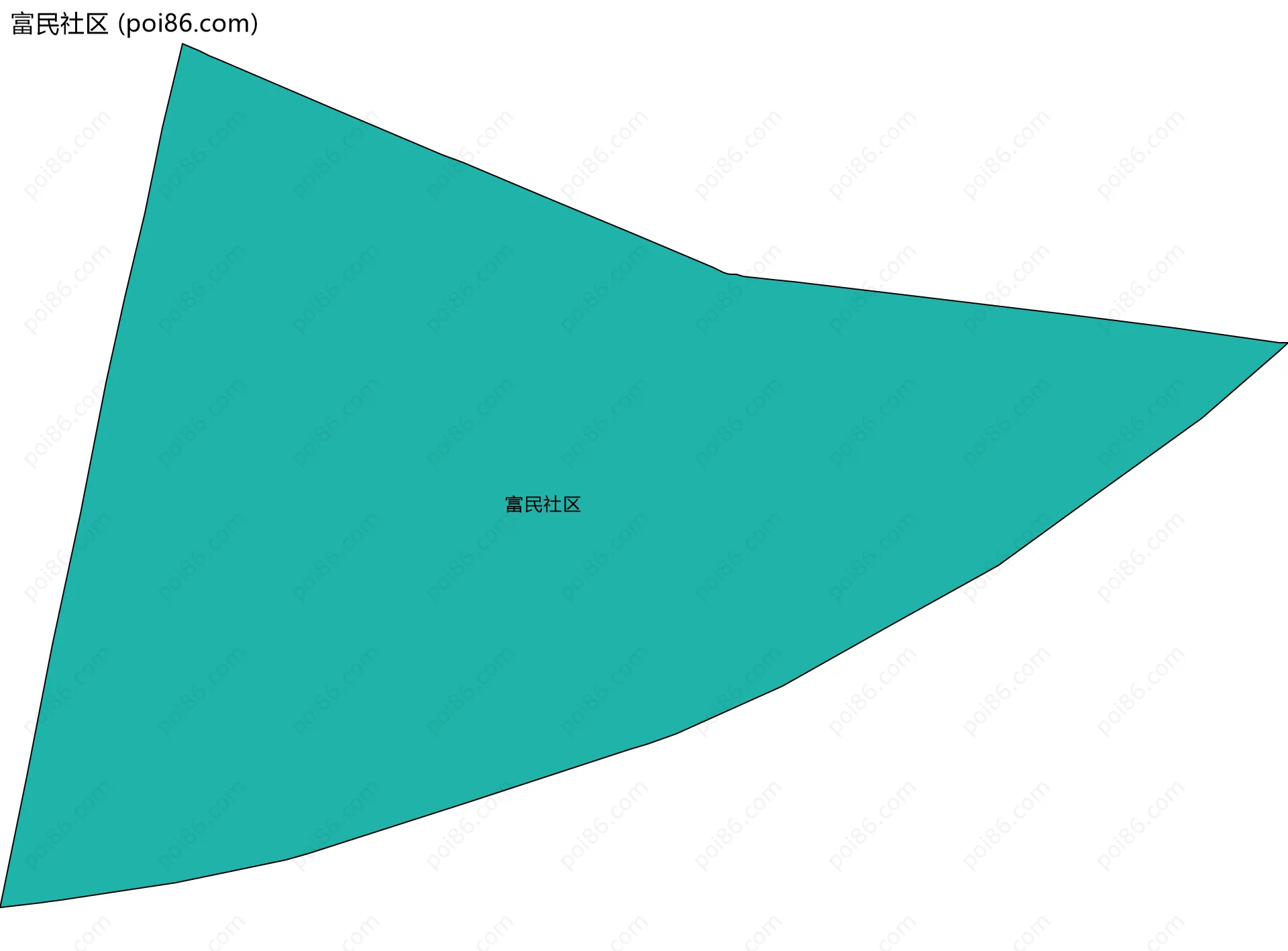富民社区边界地图