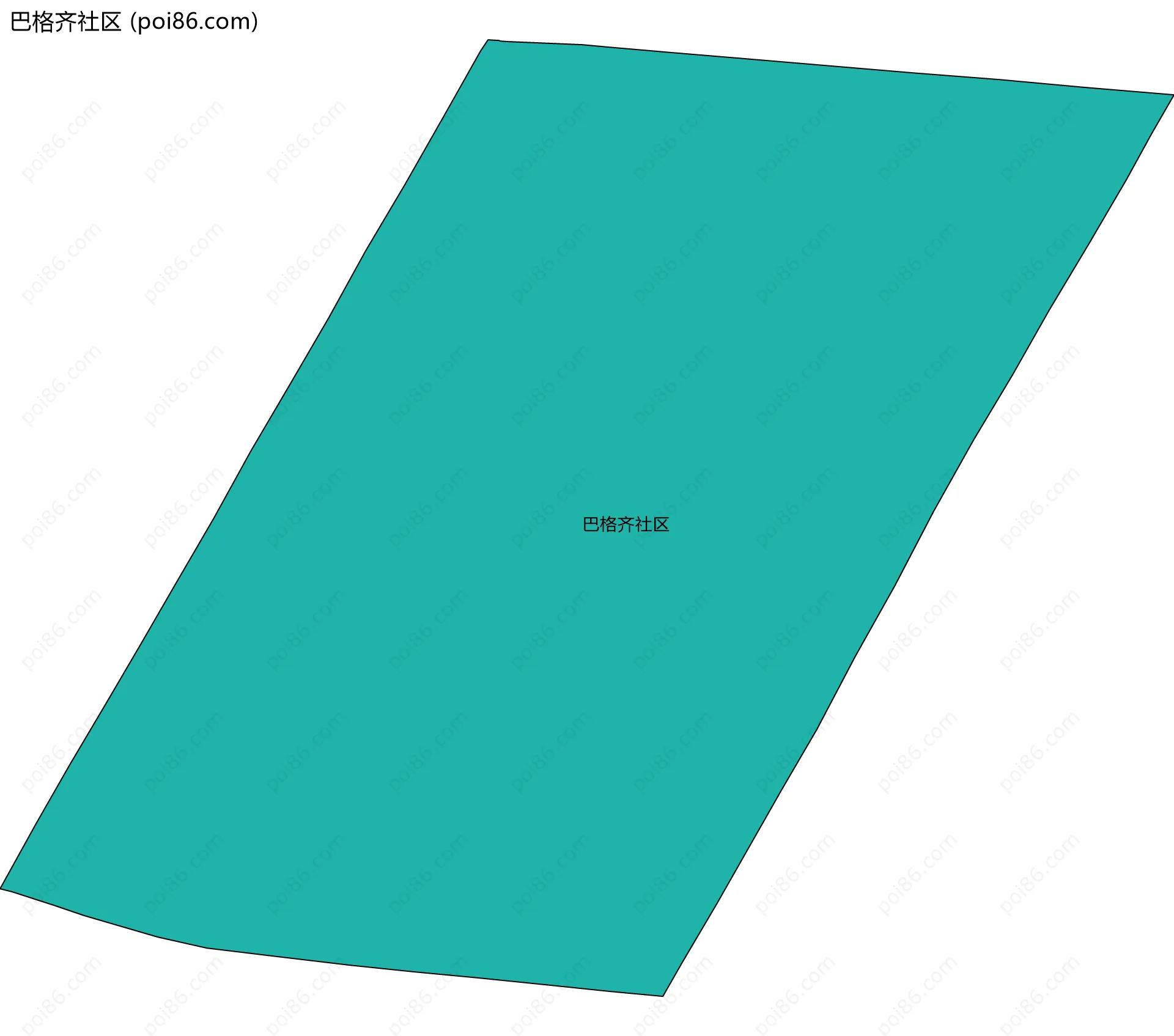 巴格齐社区边界地图