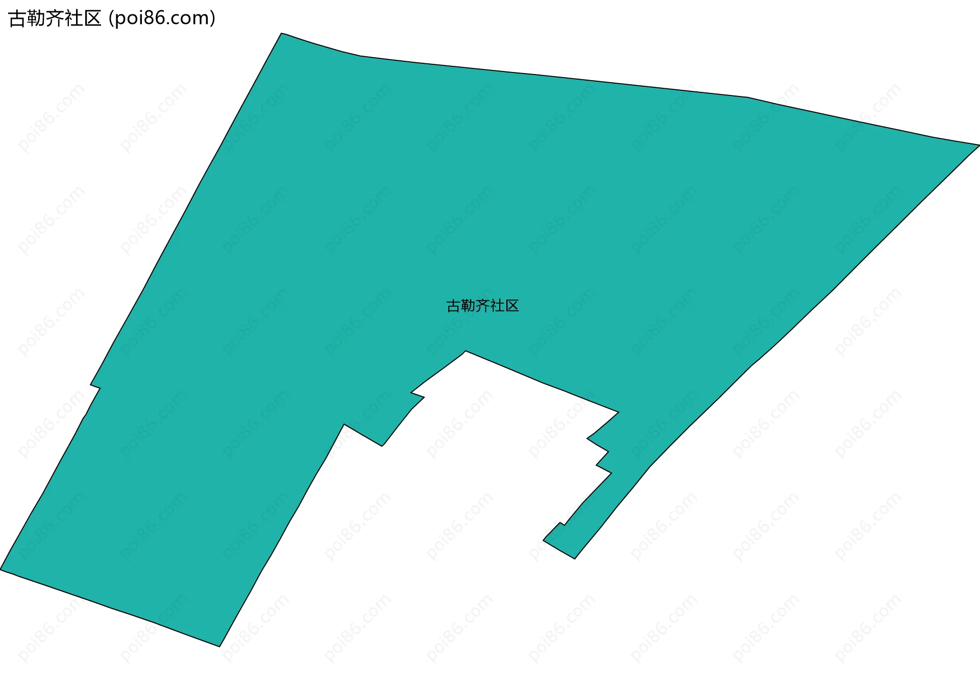 古勒齐社区边界地图