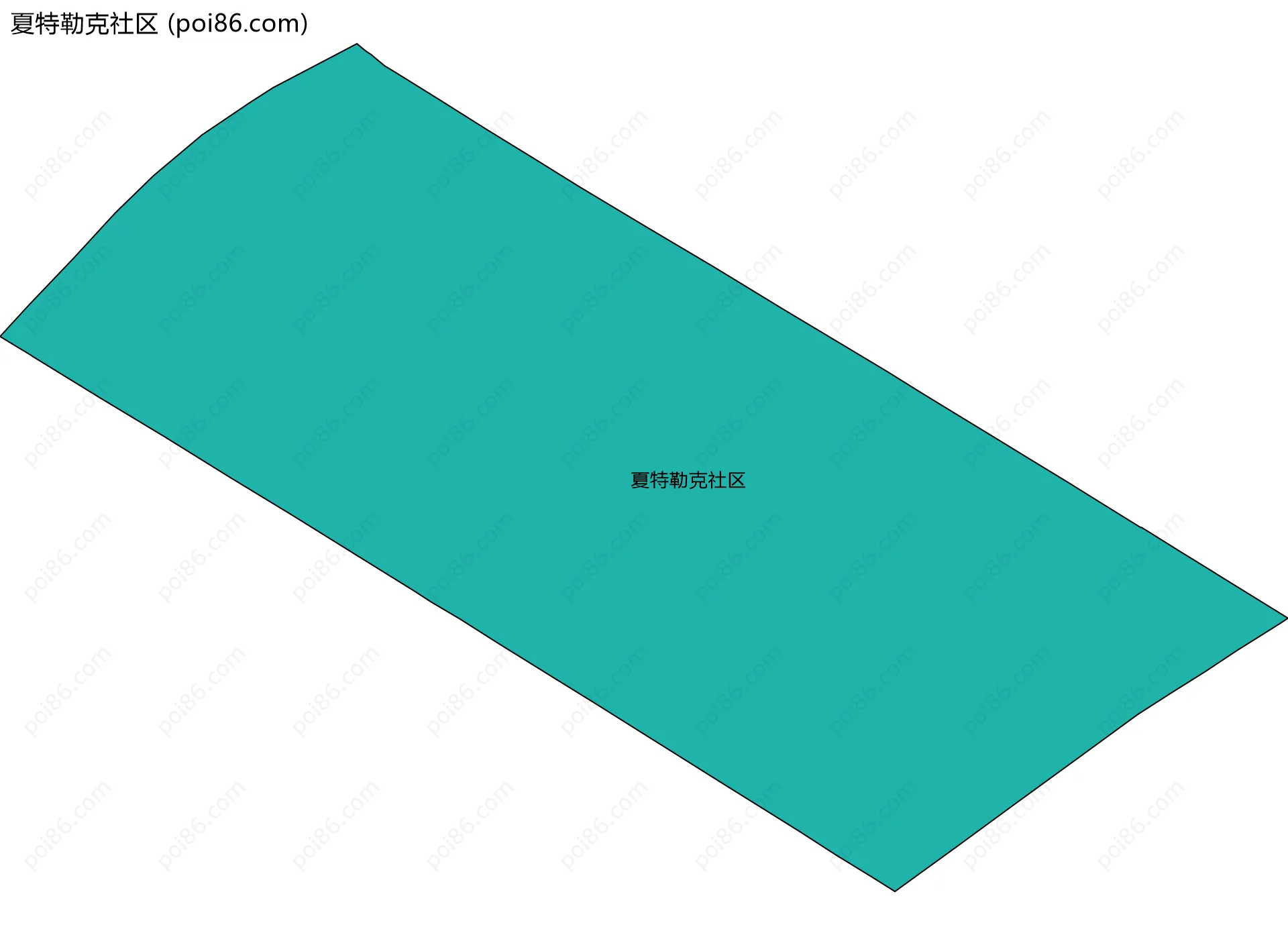 夏特勒克社区边界地图