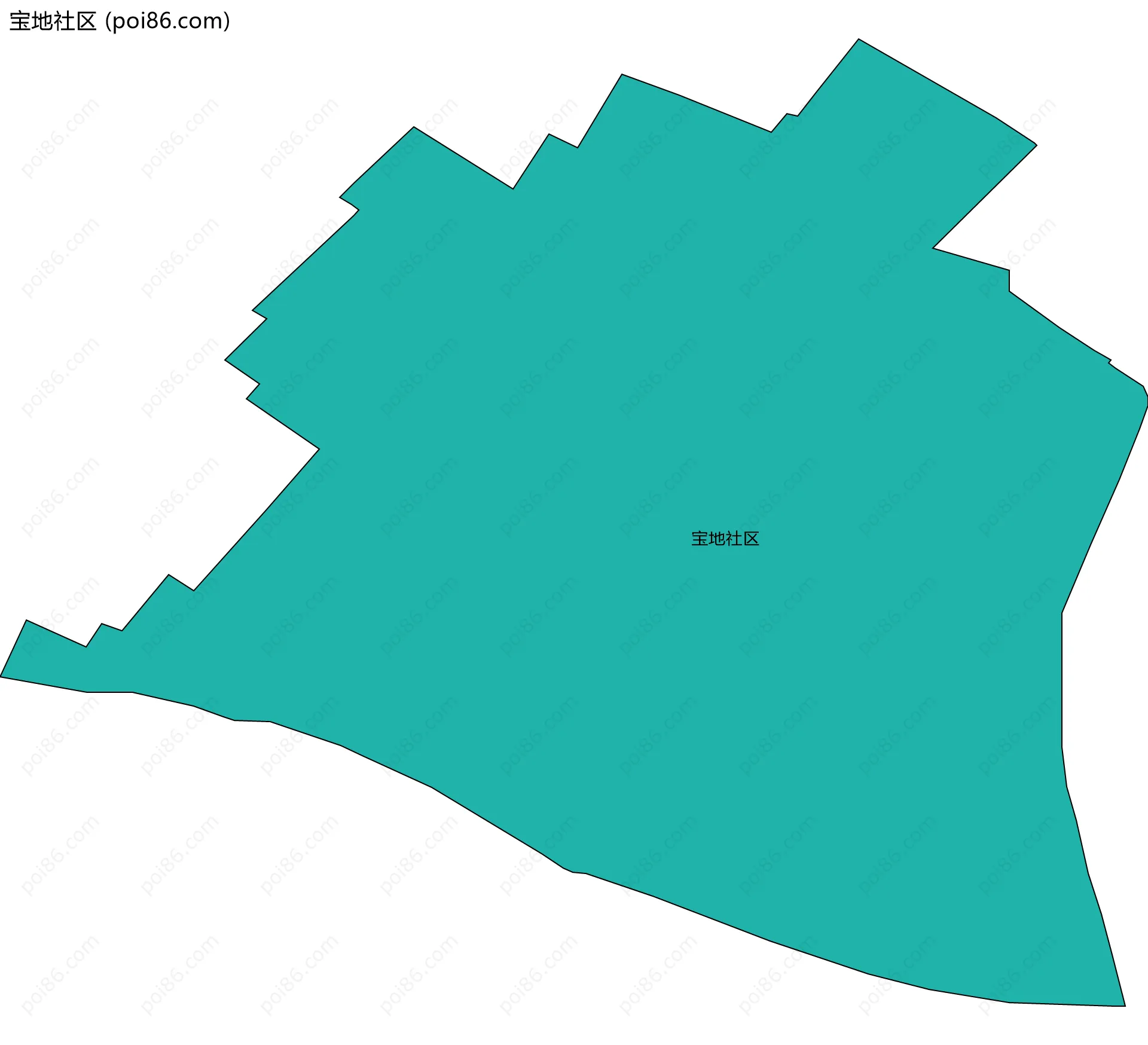 宝地社区边界地图