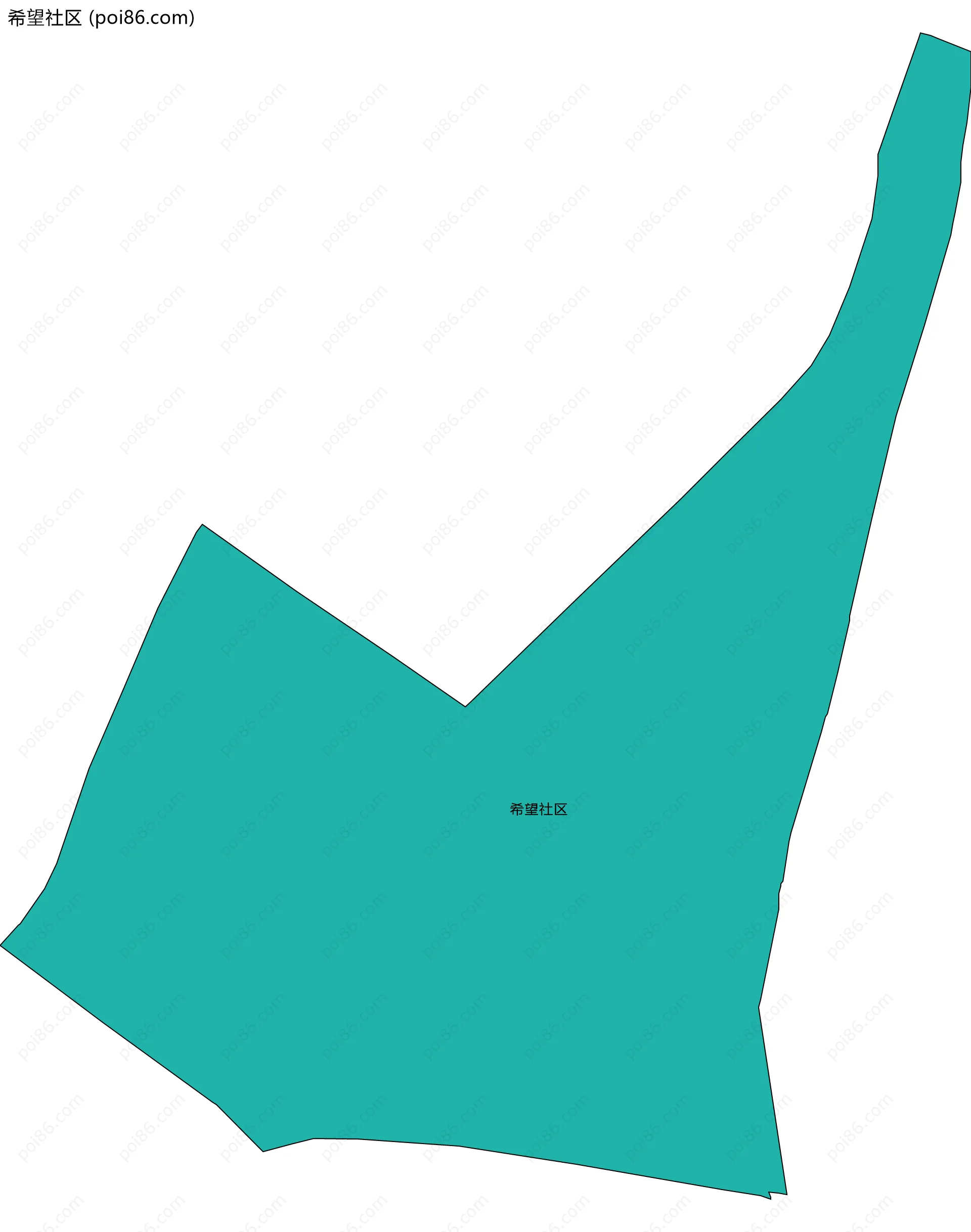 希望社区边界地图