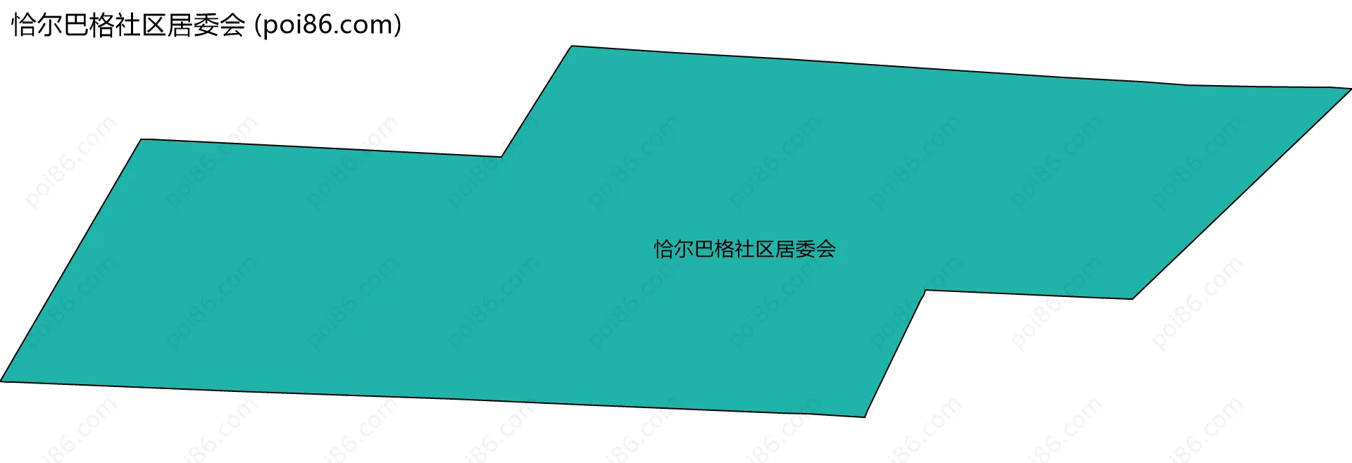 恰尔巴格社区居委会边界地图