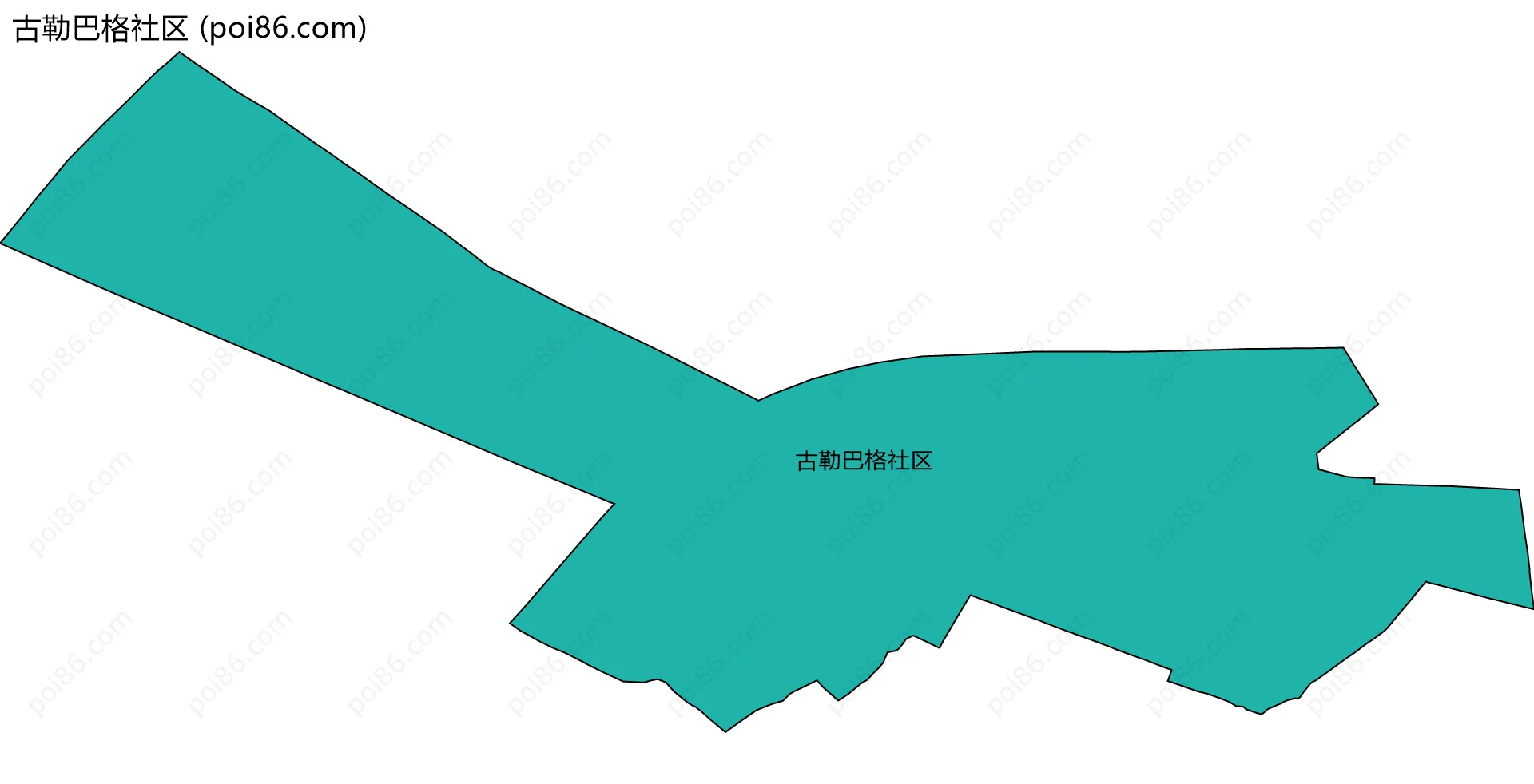古勒巴格社区边界地图