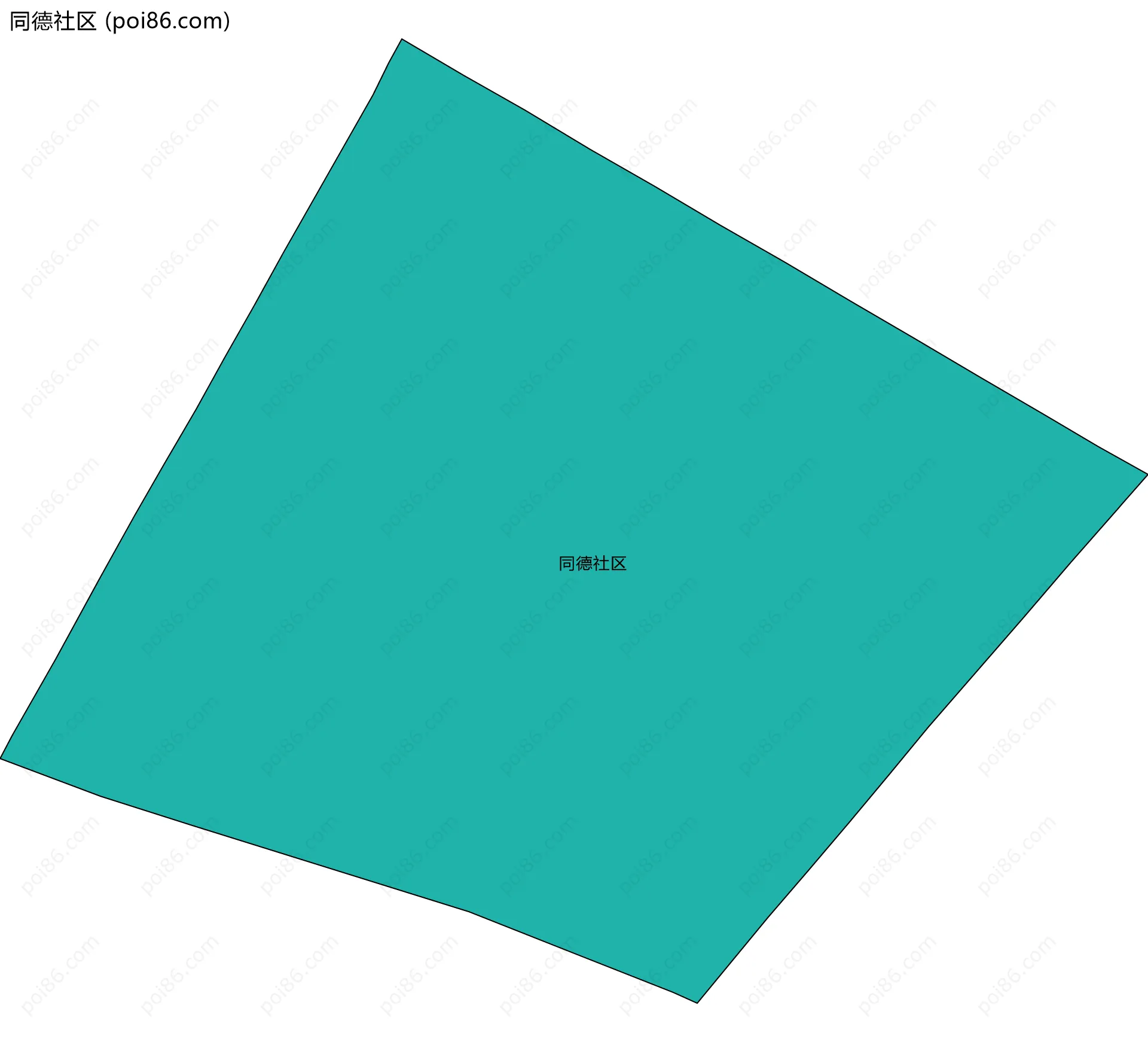 同德社区边界地图