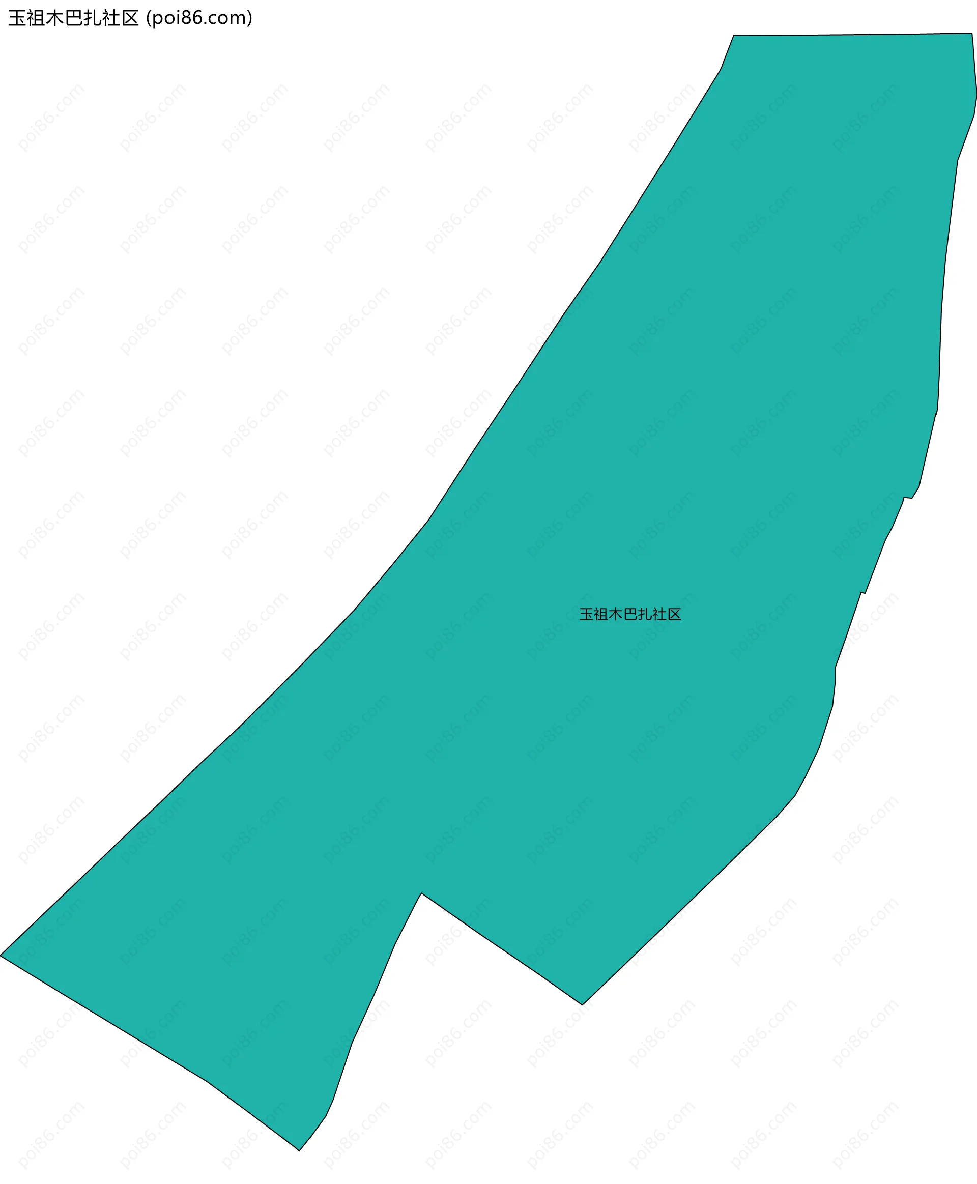 玉祖木巴扎社区边界地图