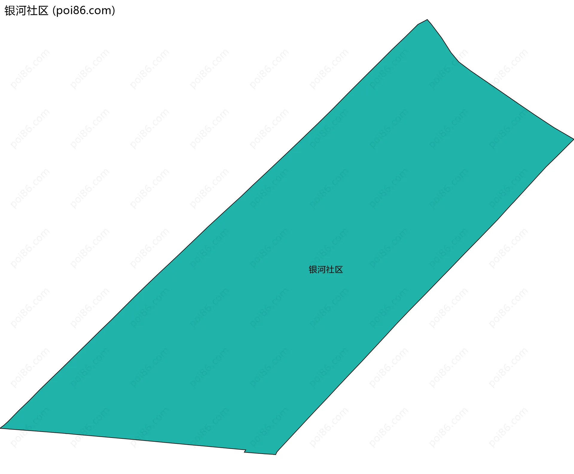 银河社区边界地图