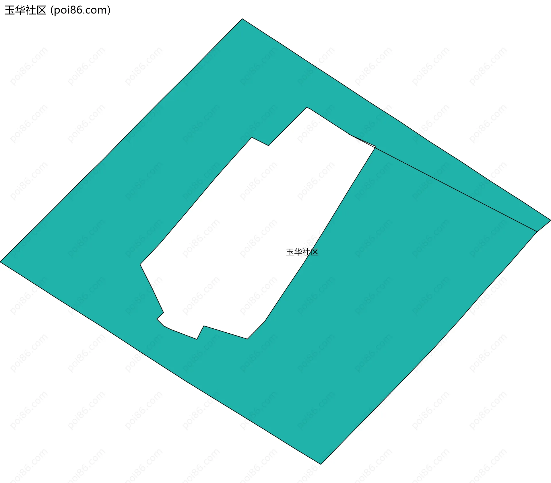 玉华社区边界地图