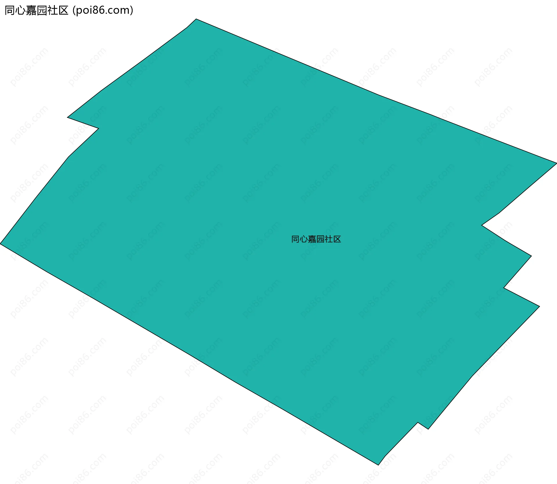 同心嘉园社区边界地图