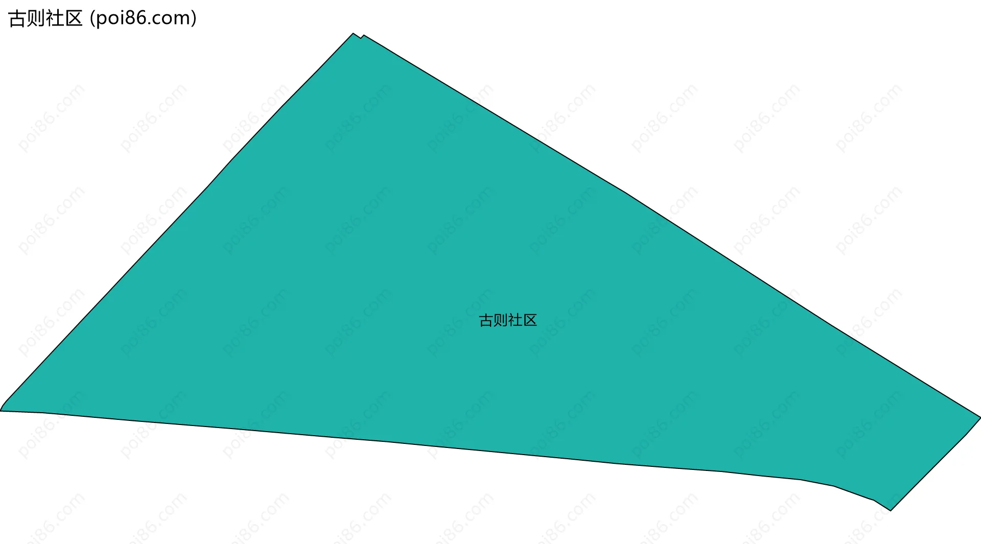 古则社区边界地图