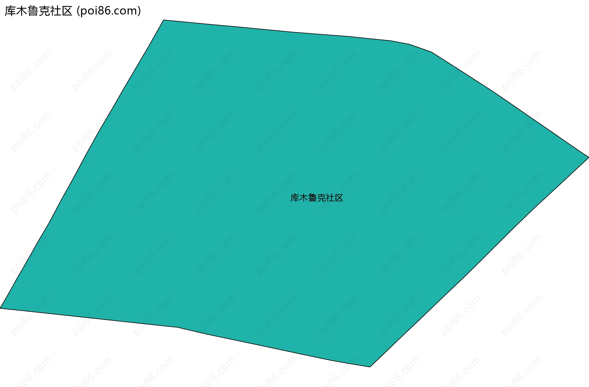 库木鲁克社区边界地图