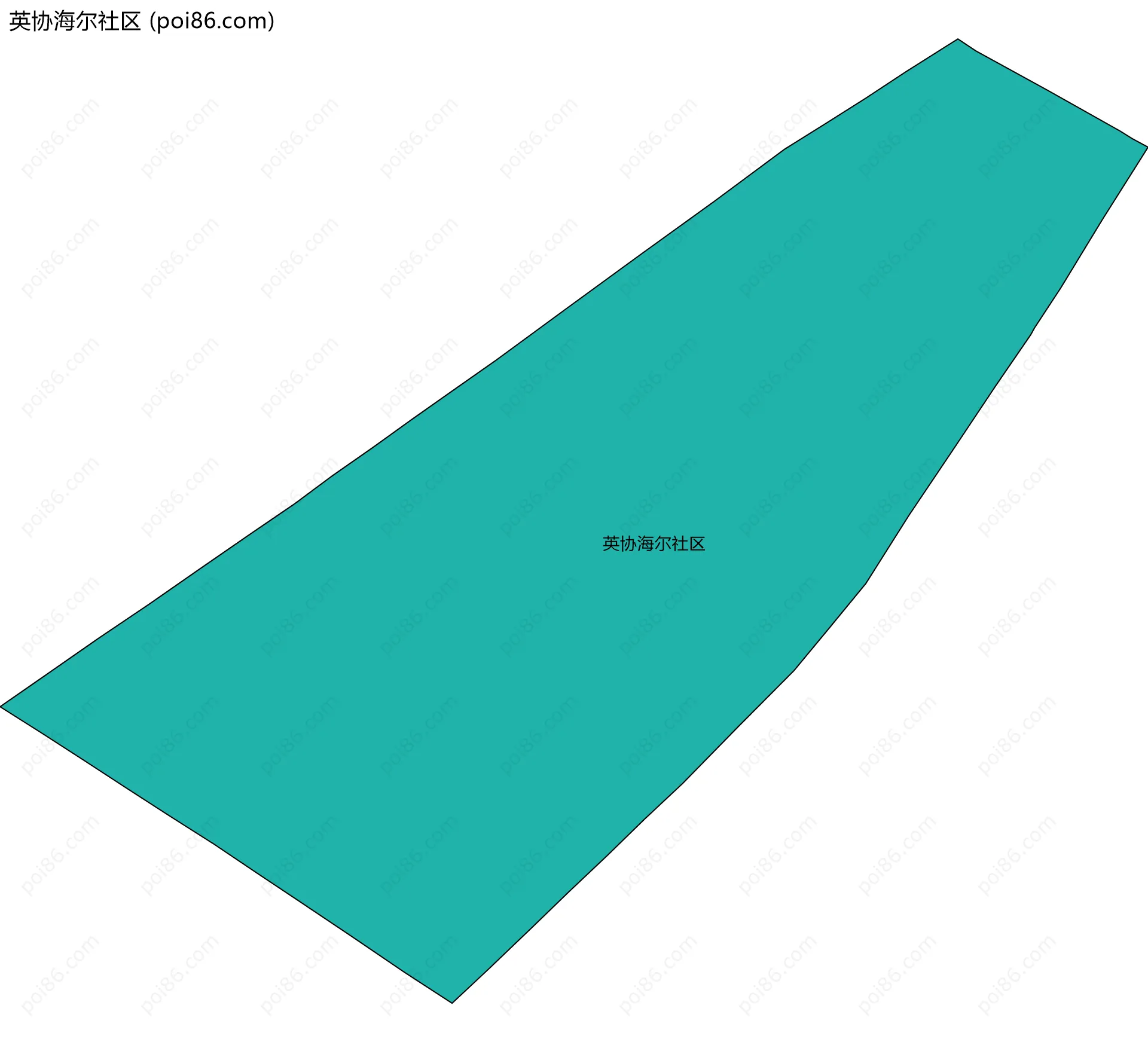 英协海尔社区边界地图