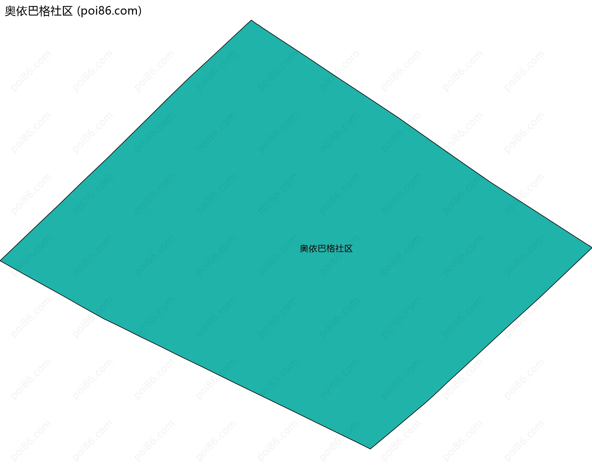 奥依巴格社区边界地图