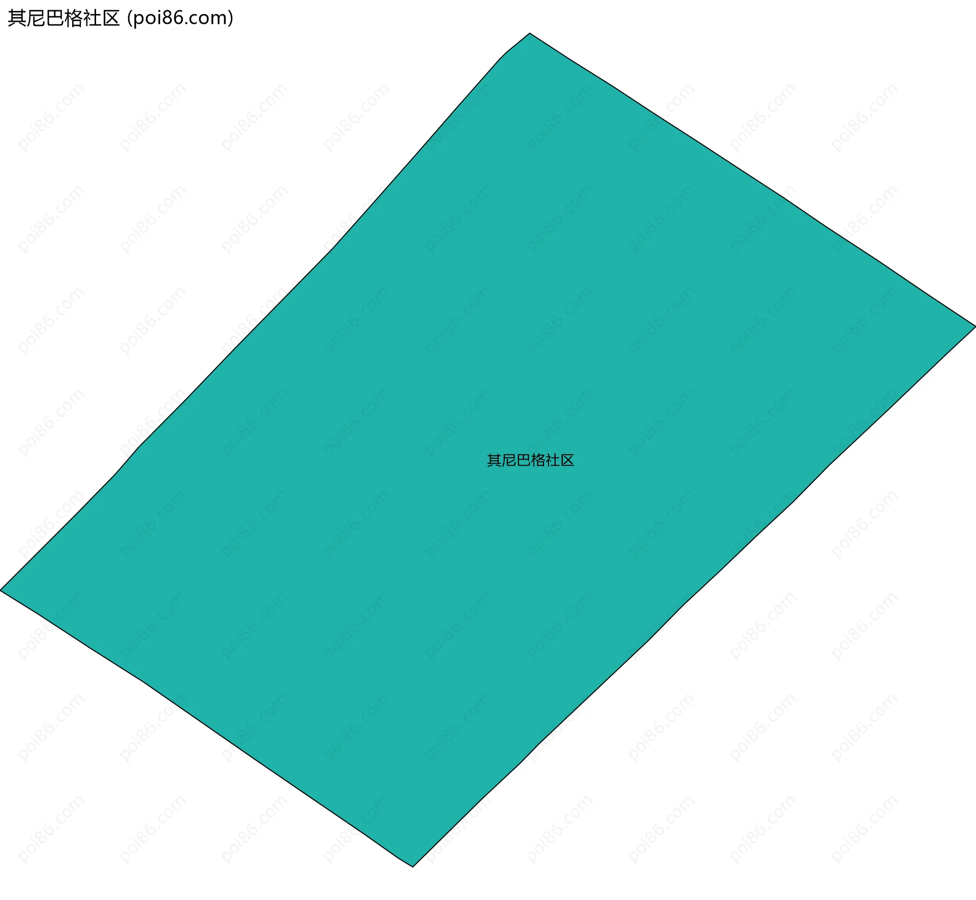 其尼巴格社区边界地图