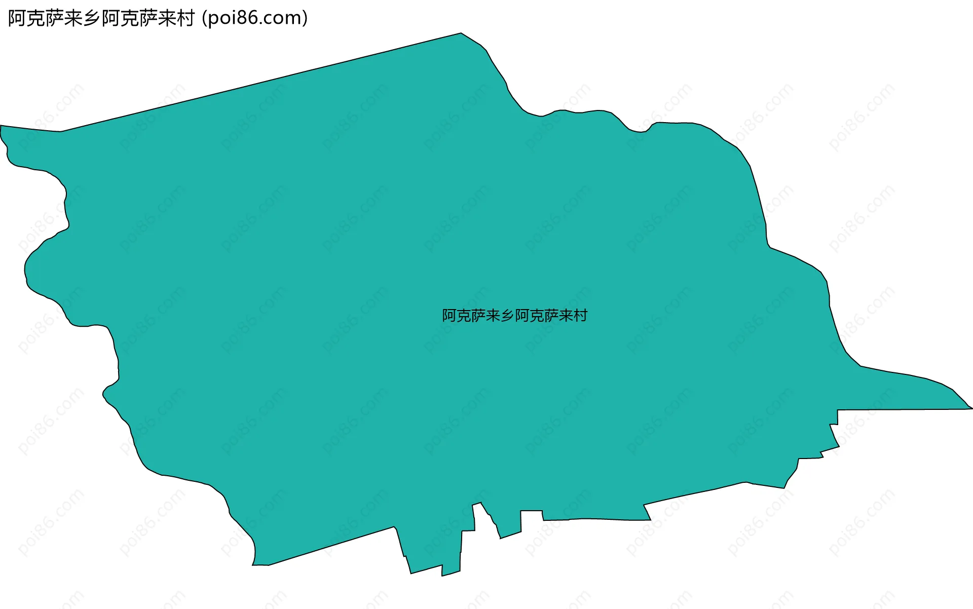 阿克萨来乡阿克萨来村边界地图