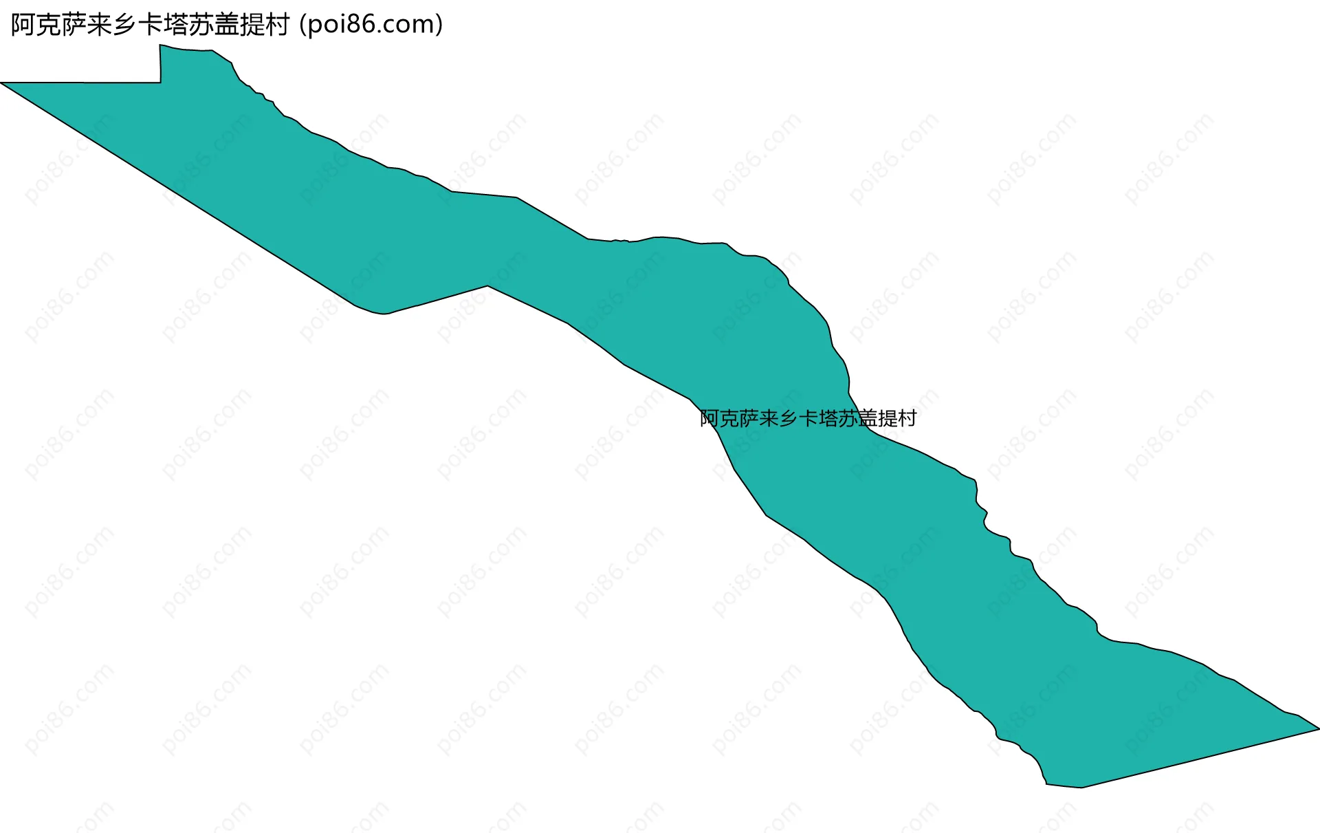 阿克萨来乡卡塔苏盖提村边界地图