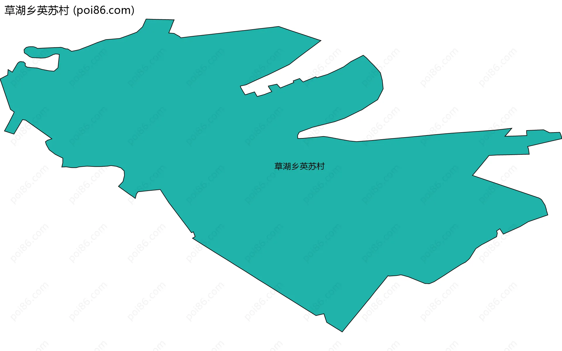 草湖乡英苏村边界地图