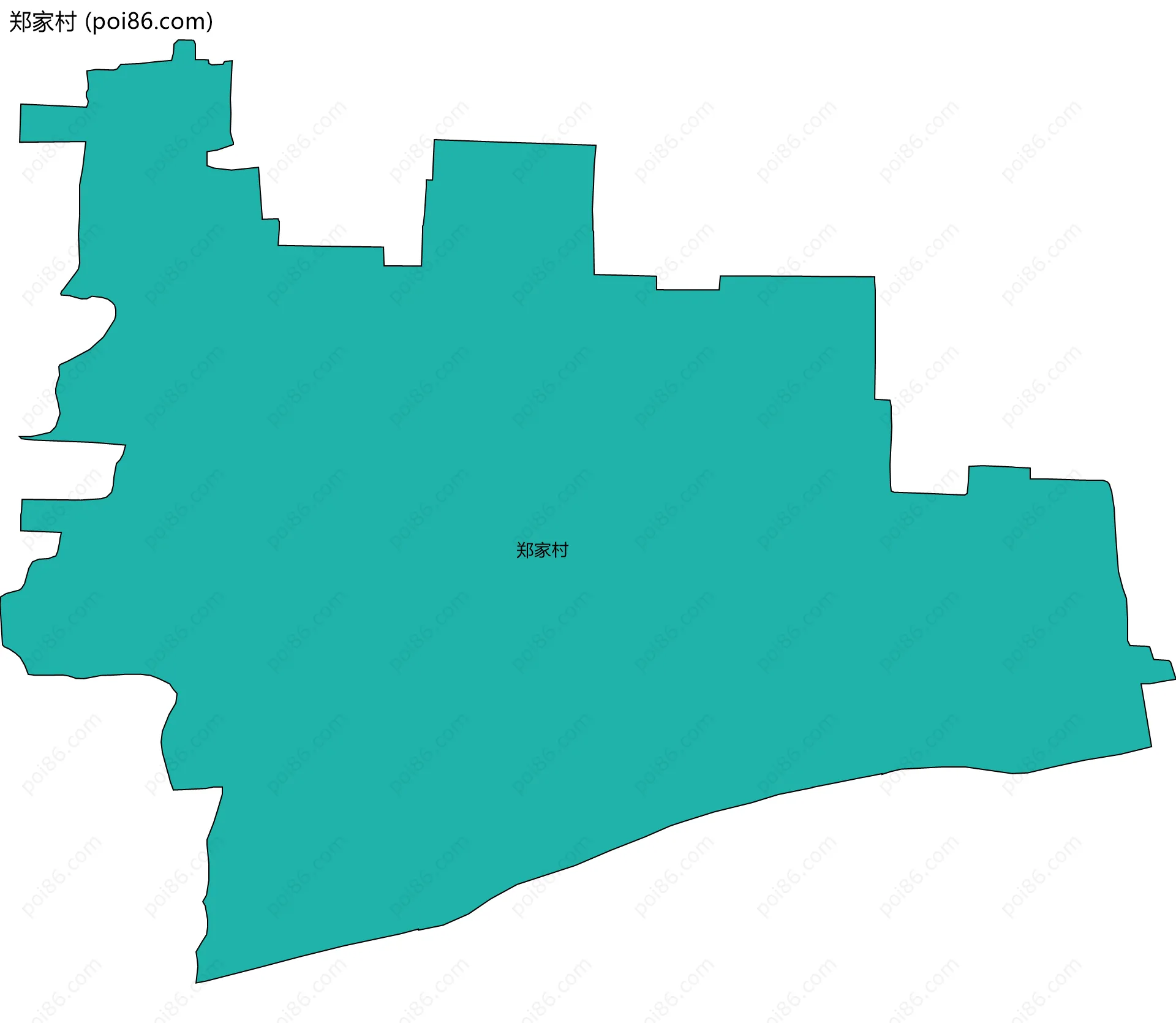 郑家村边界地图