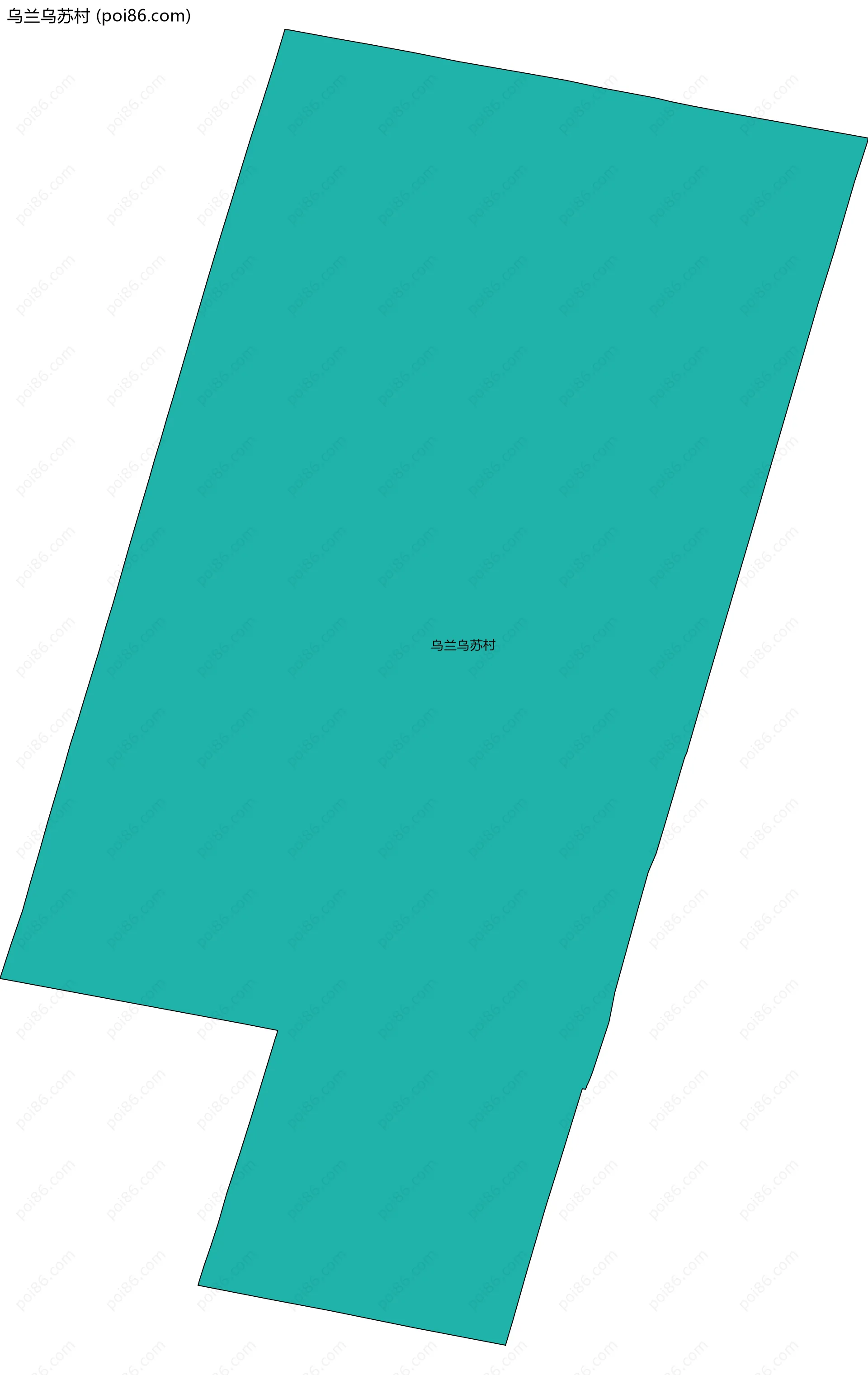 乌兰乌苏村边界地图