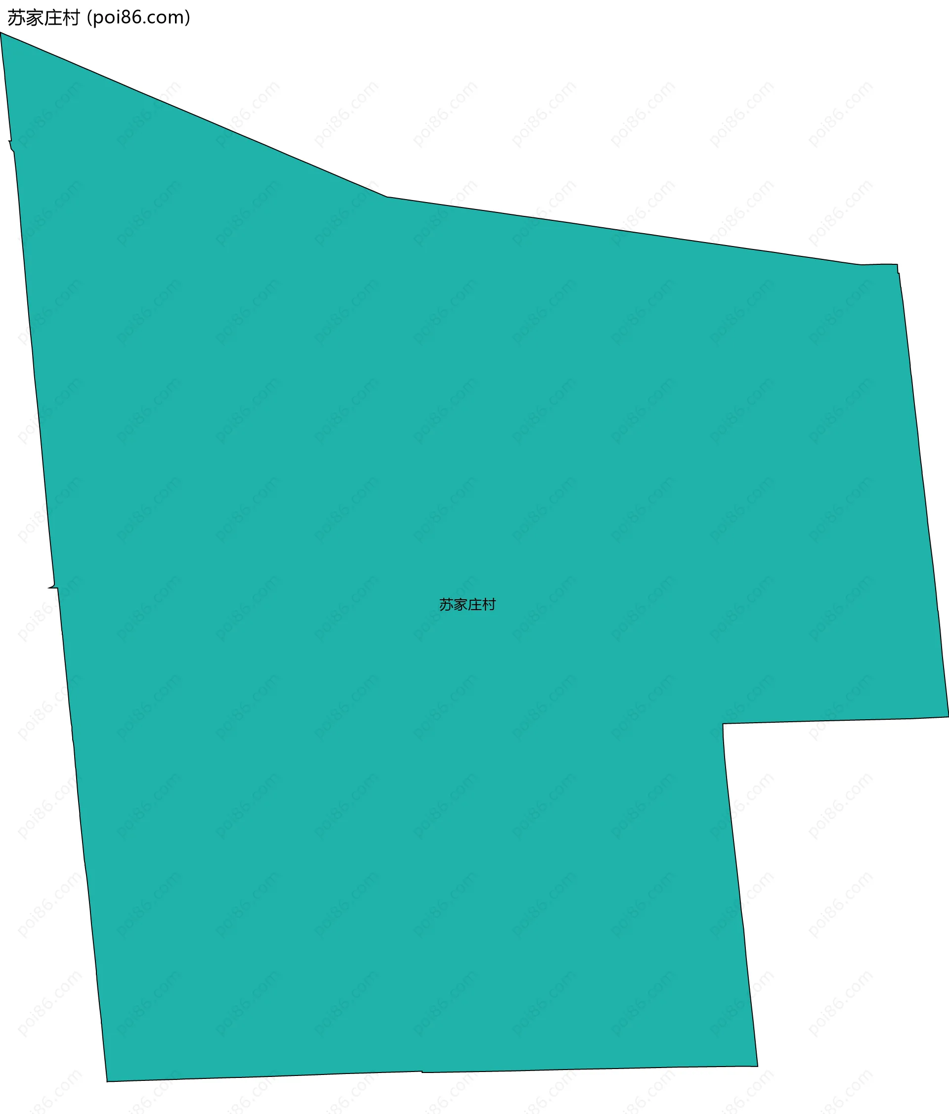 苏家庄村边界地图