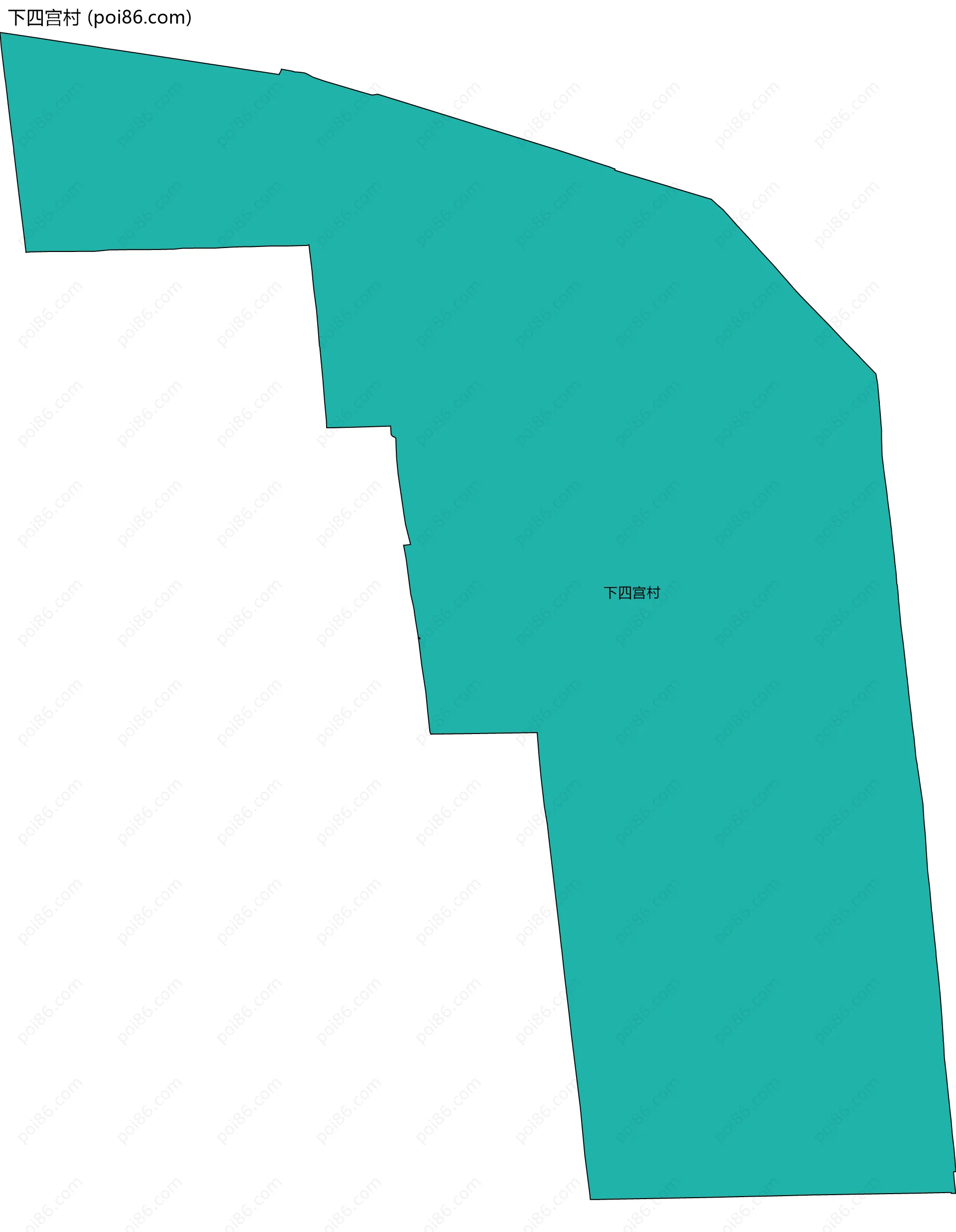 下四宫村边界地图