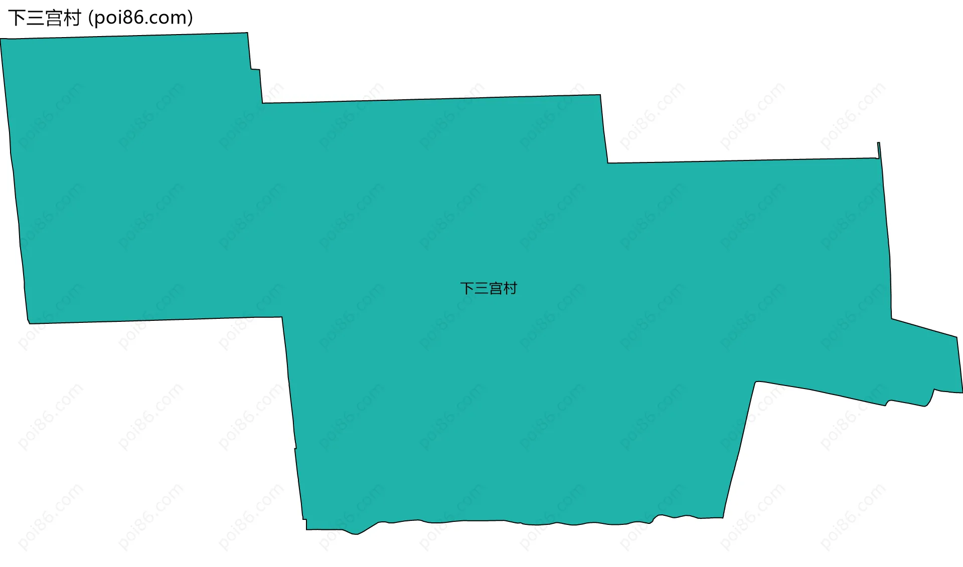 下三宫村边界地图