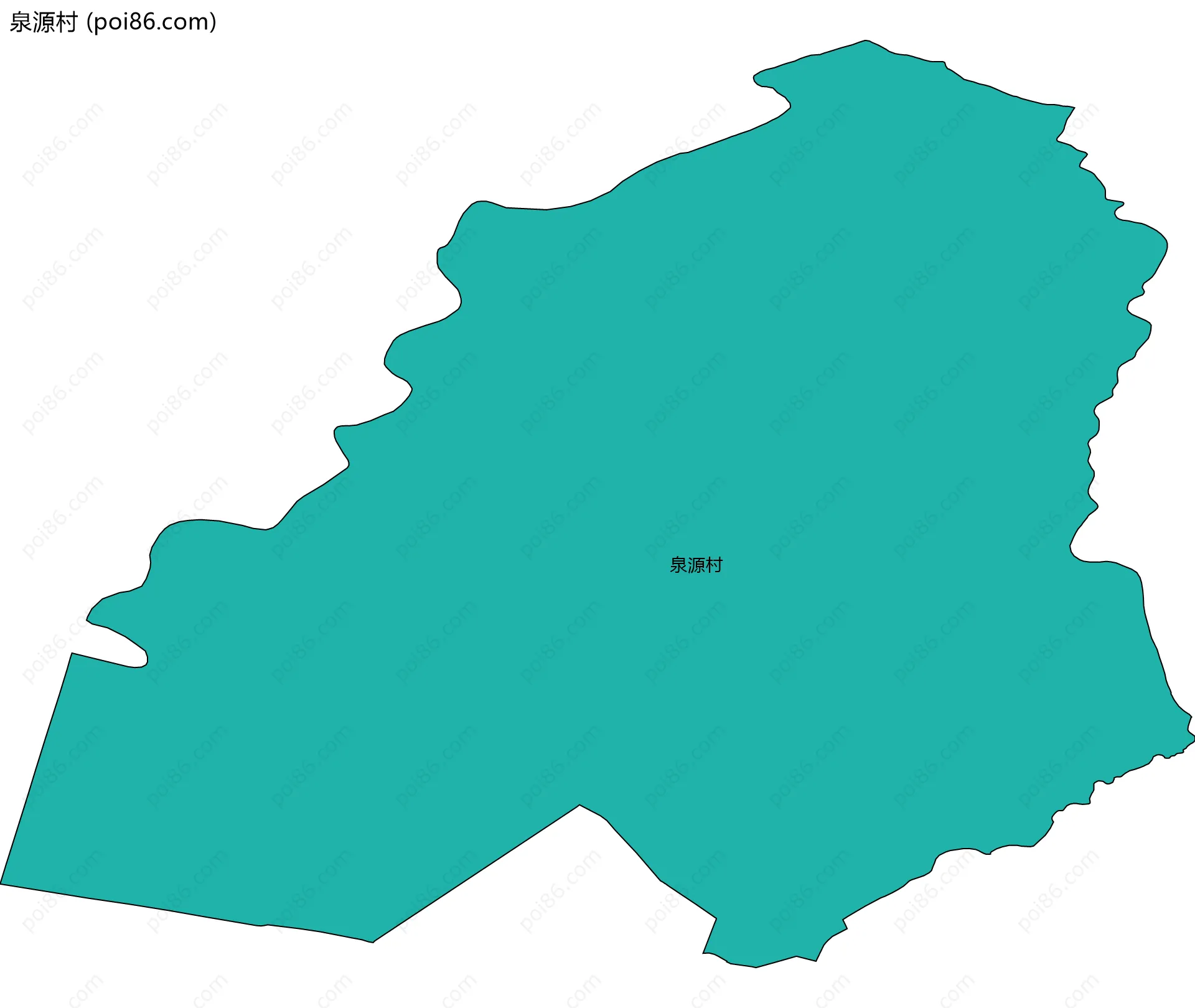 泉源村边界地图