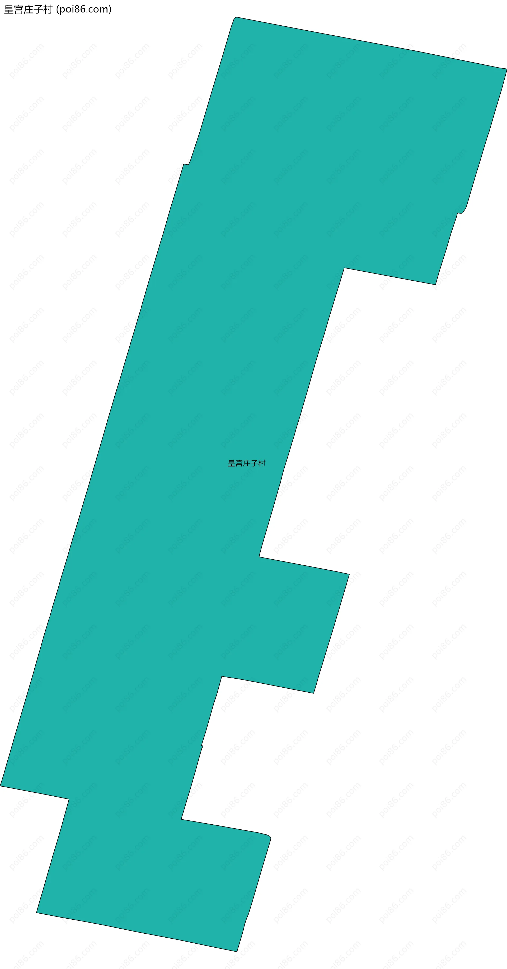 皇宫庄子村边界地图