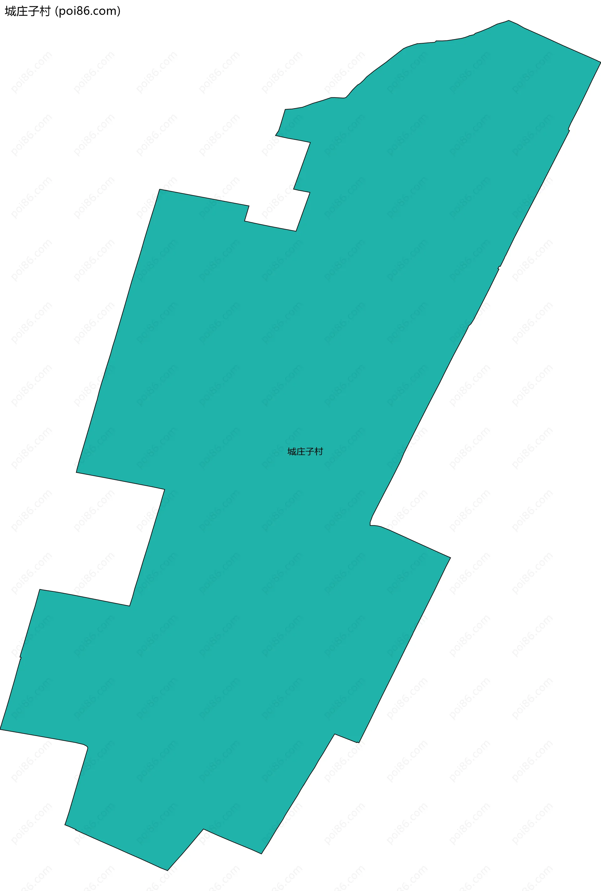 城庄子村边界地图