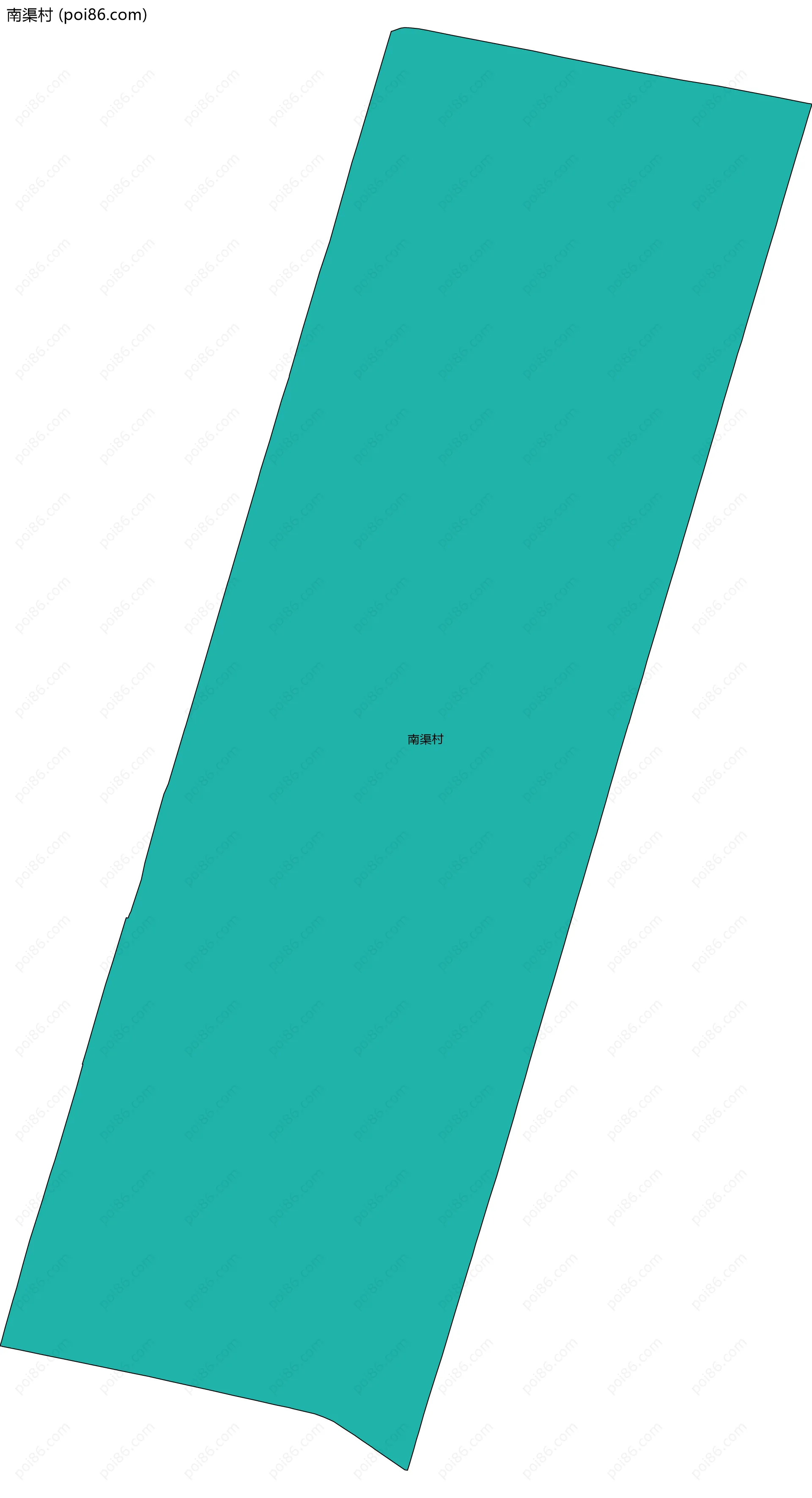 南渠村边界地图