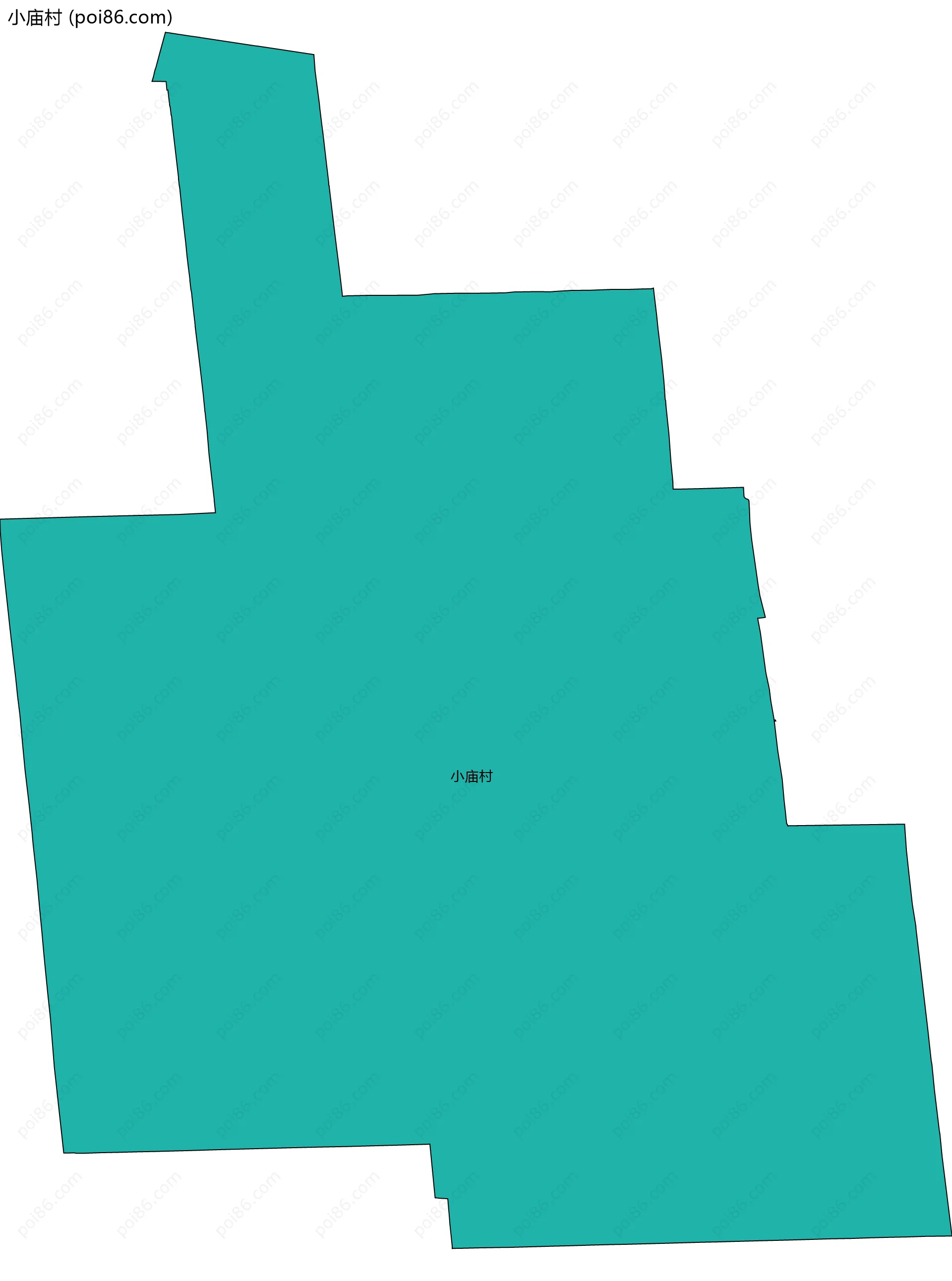 小庙村边界地图