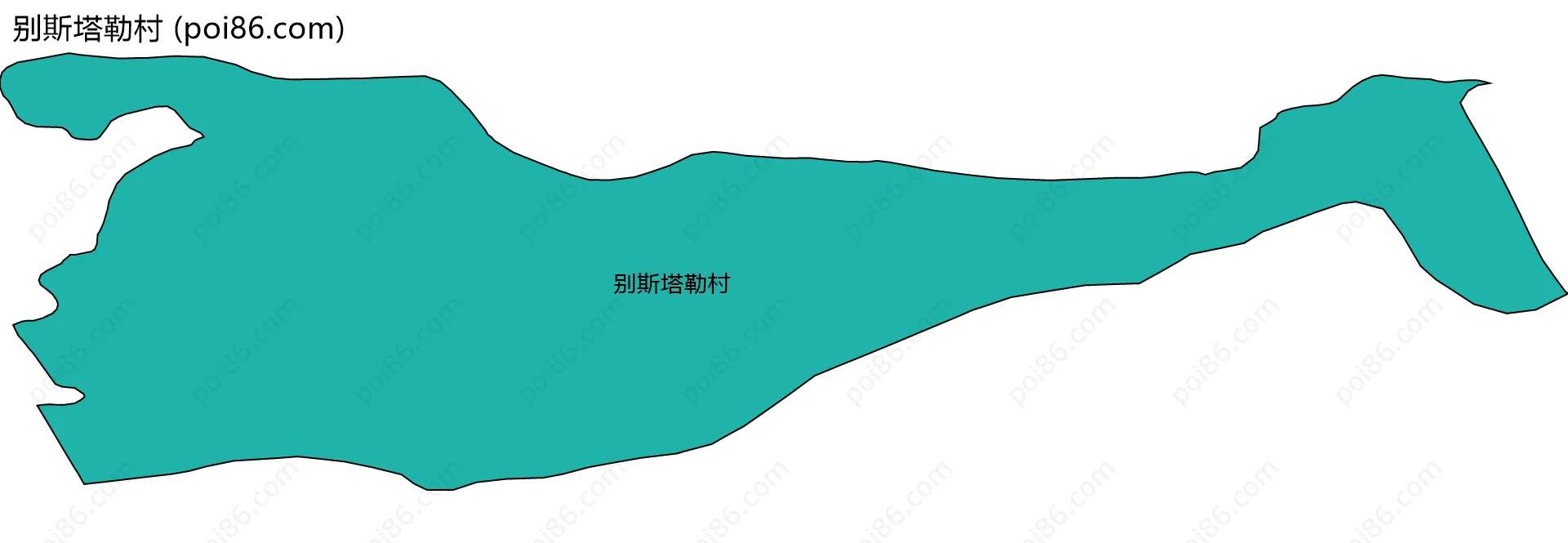 别斯塔勒村边界地图