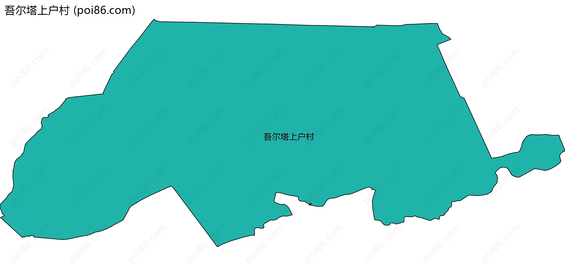 吾尔塔上户村边界地图
