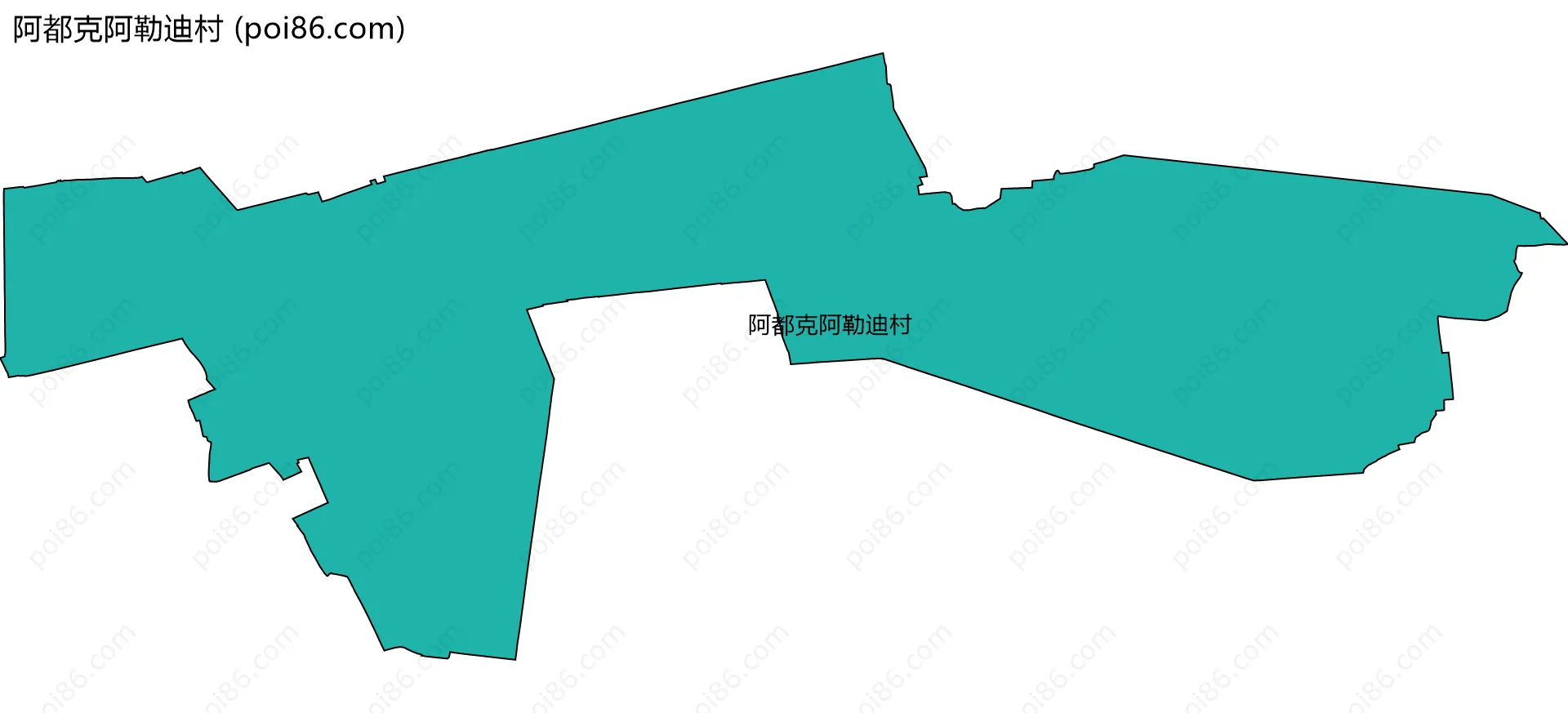 阿都克阿勒迪村边界地图