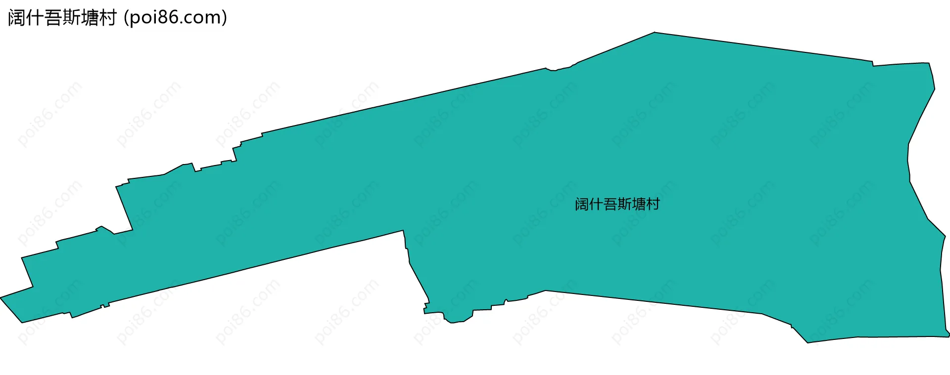 阔什吾斯塘村边界地图