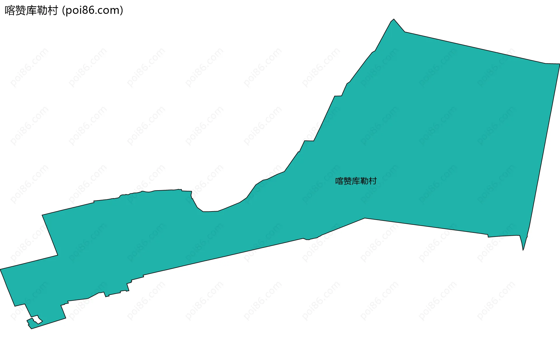 喀赞库勒村边界地图