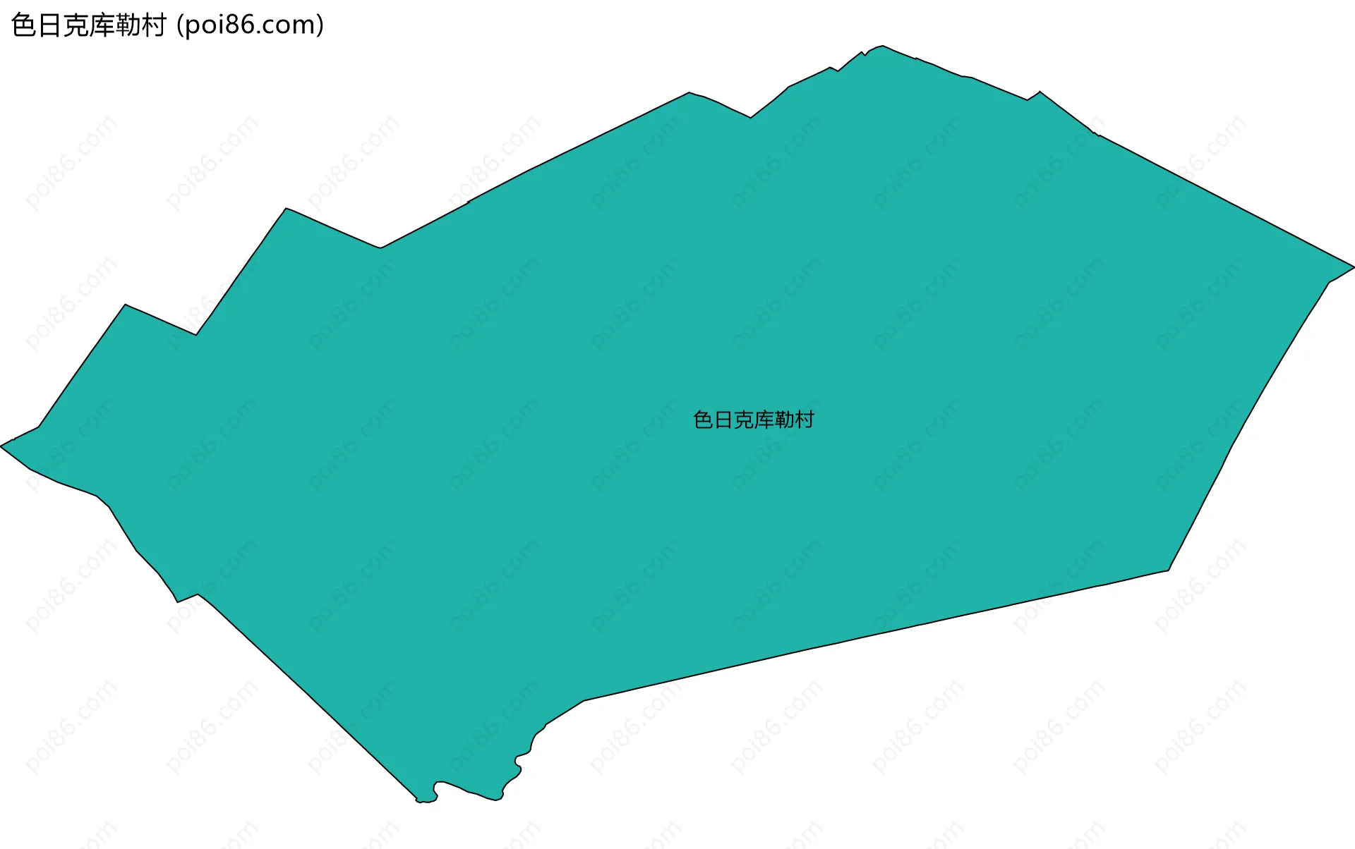 色日克库勒村边界地图