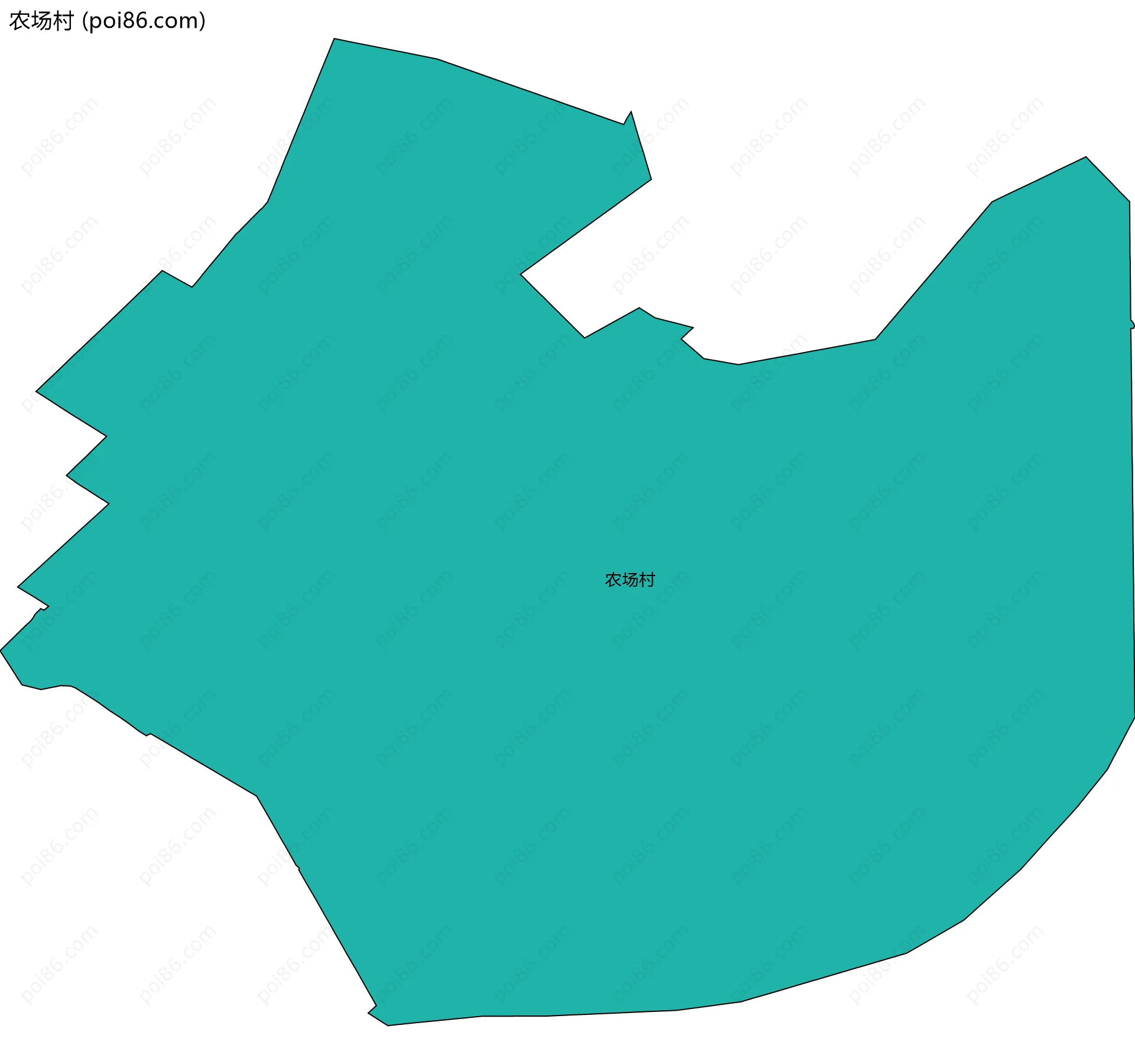 农场村边界地图